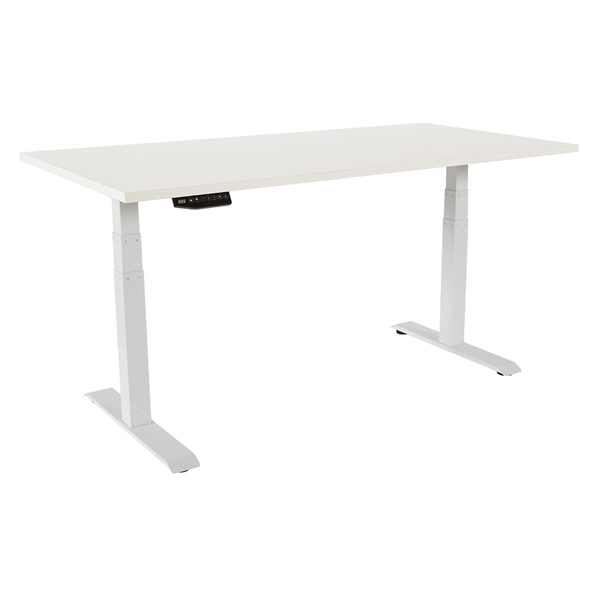 Scrivanie motorizzate regolabili in altezza 160x80x116cm Bianco