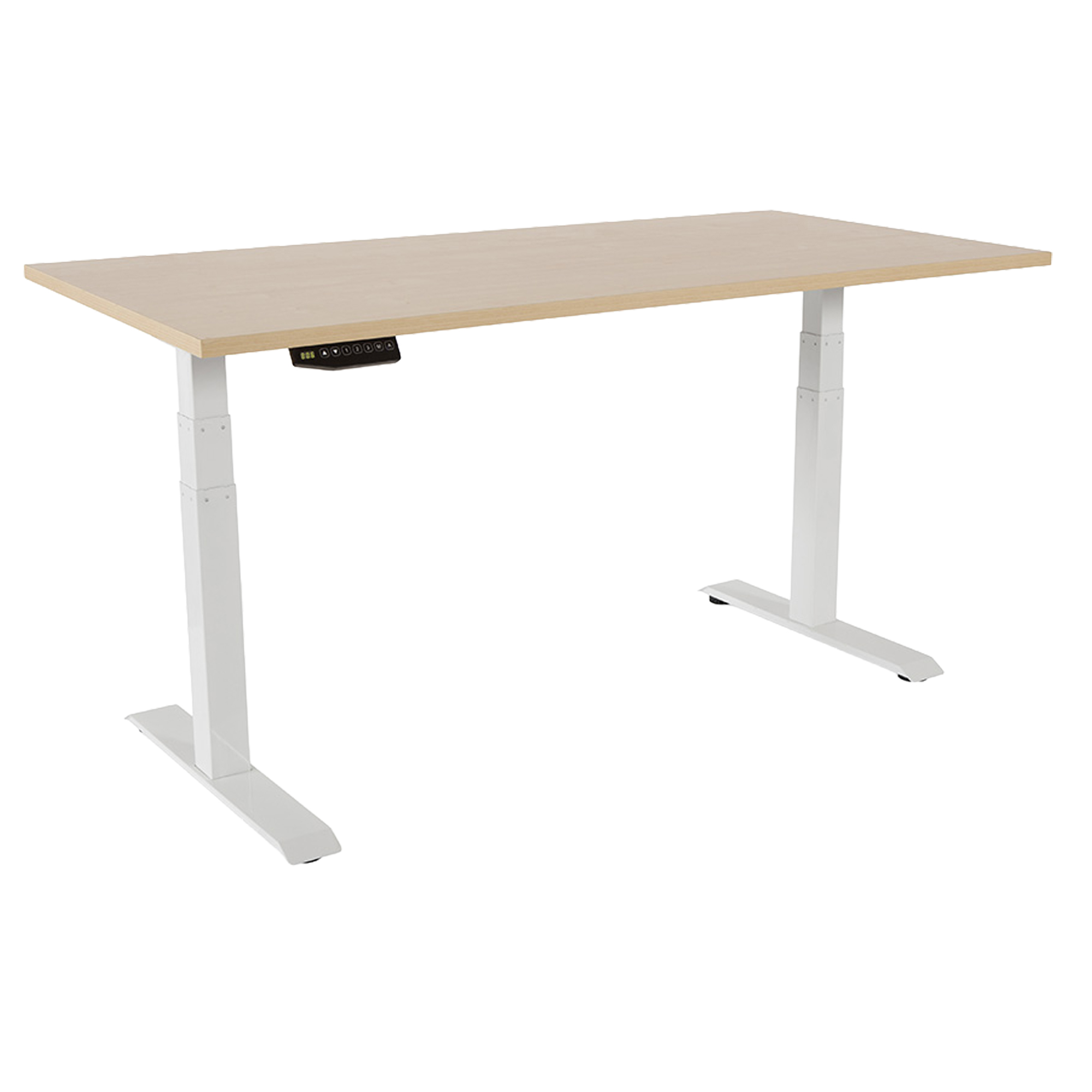 Scrivanie motorizzate regolabili in altezza 160x80x116cm Faggio