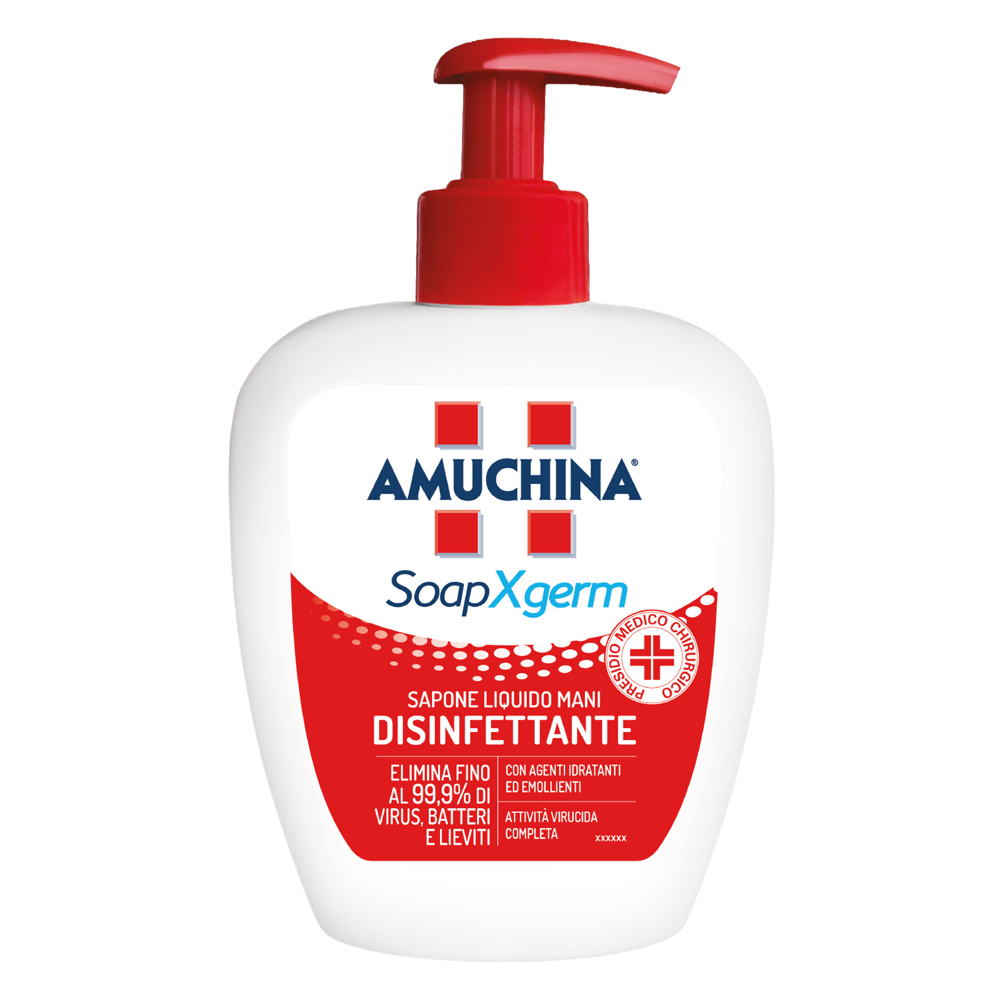 Sapone liquido disinfettante mani SoapXgerm - 250 ml - Amuchina