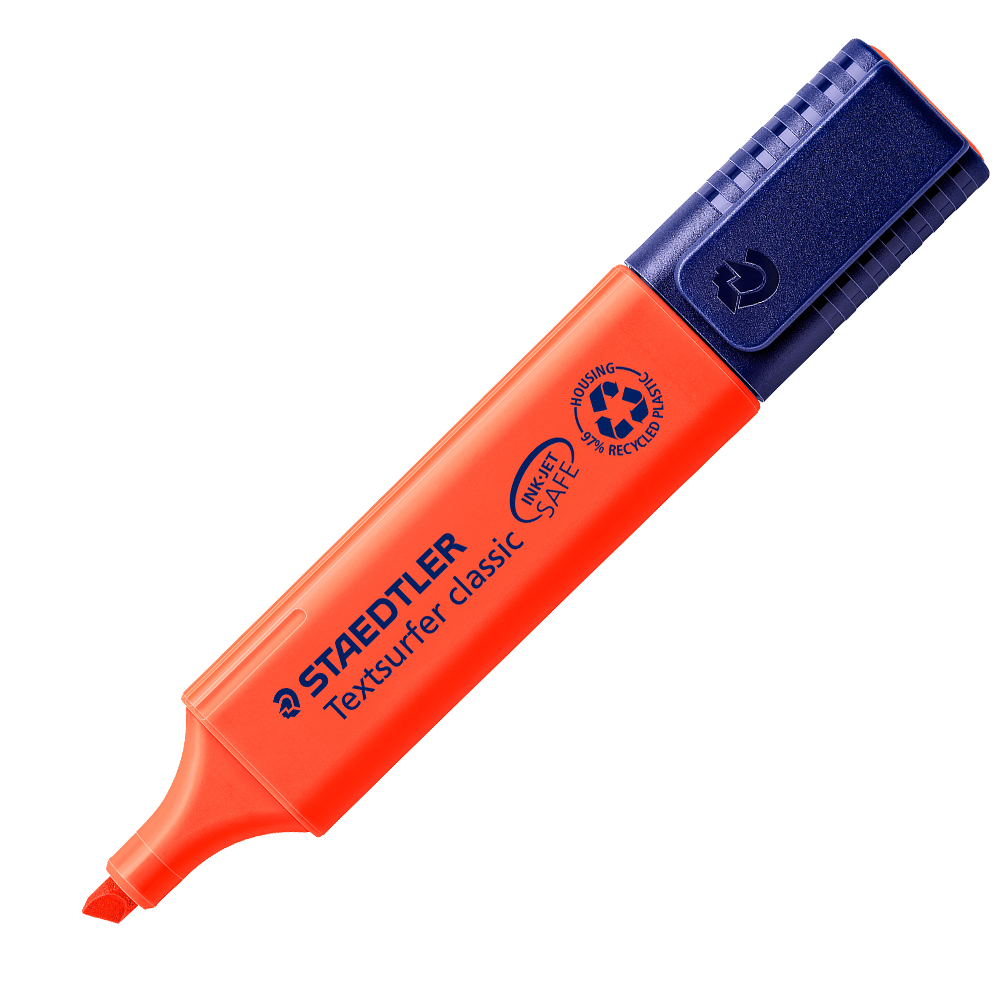 Evidenziatore Textsurfer Classic - punta a scalpello - tratto1 - 5 mm - rosso - Staedtler