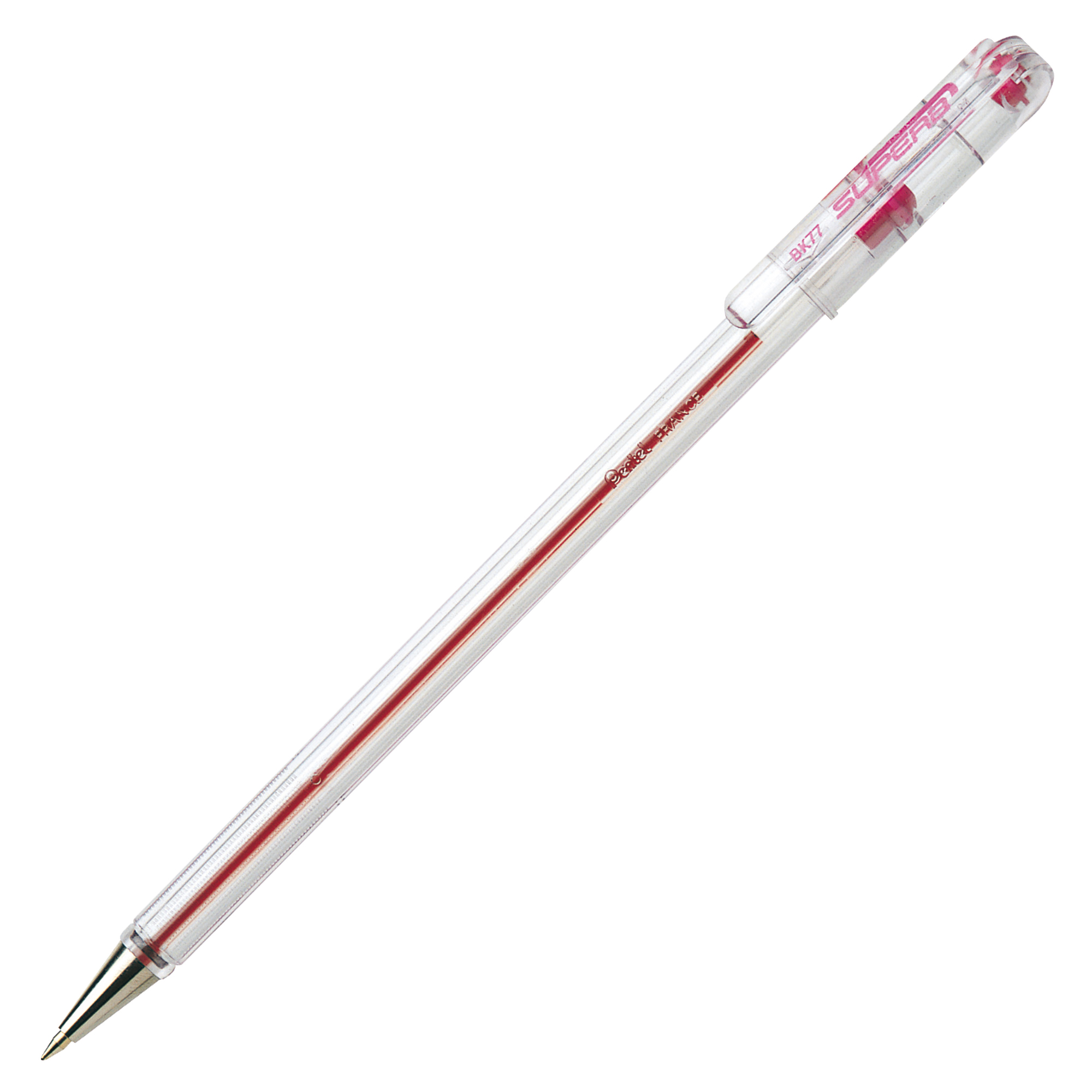 Penna a sfera con cappuccio Superb BK77 - punta 0,7 mm - rosso - Pentel