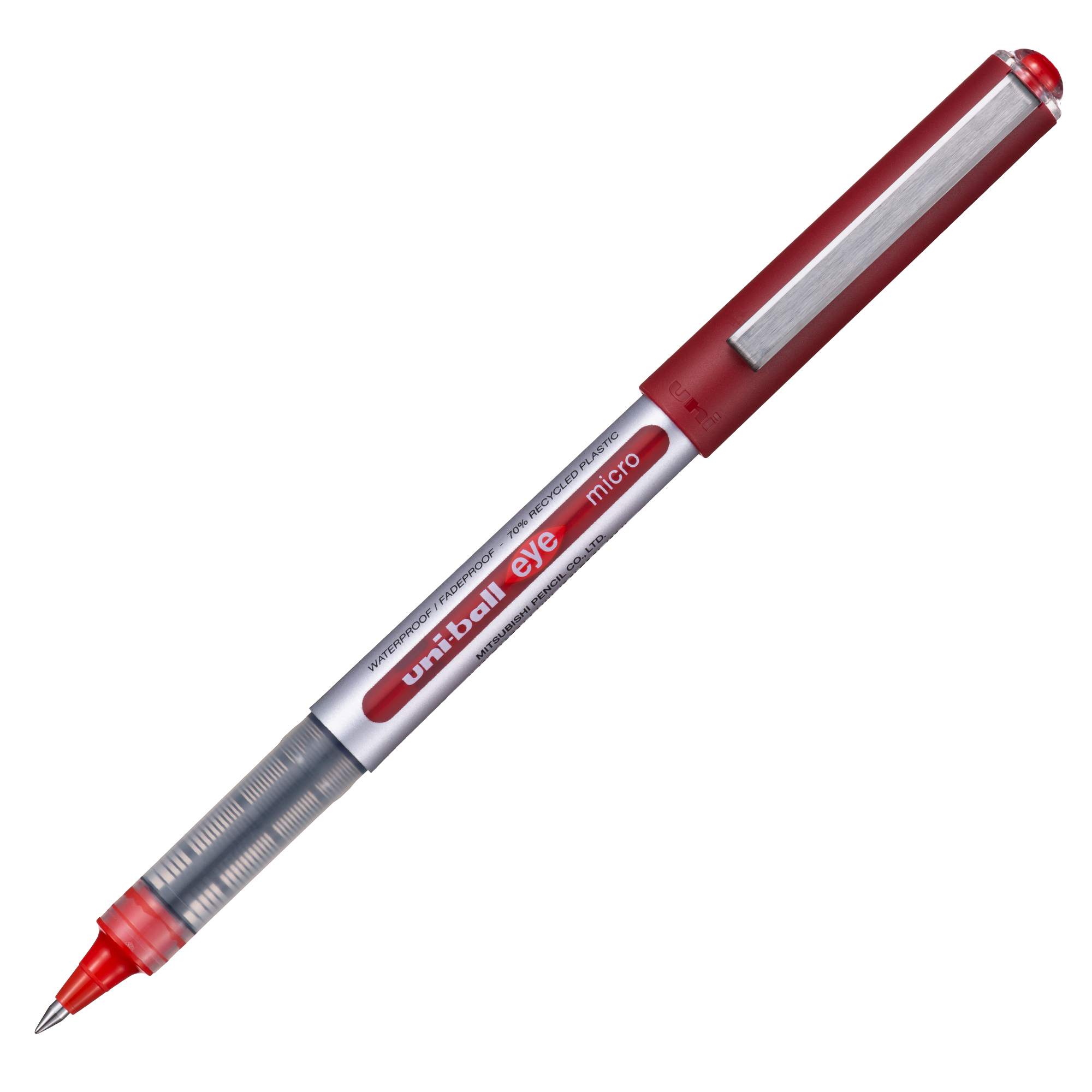 Roller UNI-BALL EYE Micro UB150 - punta 0,5mm - rosso - Uni Mitsubishi
