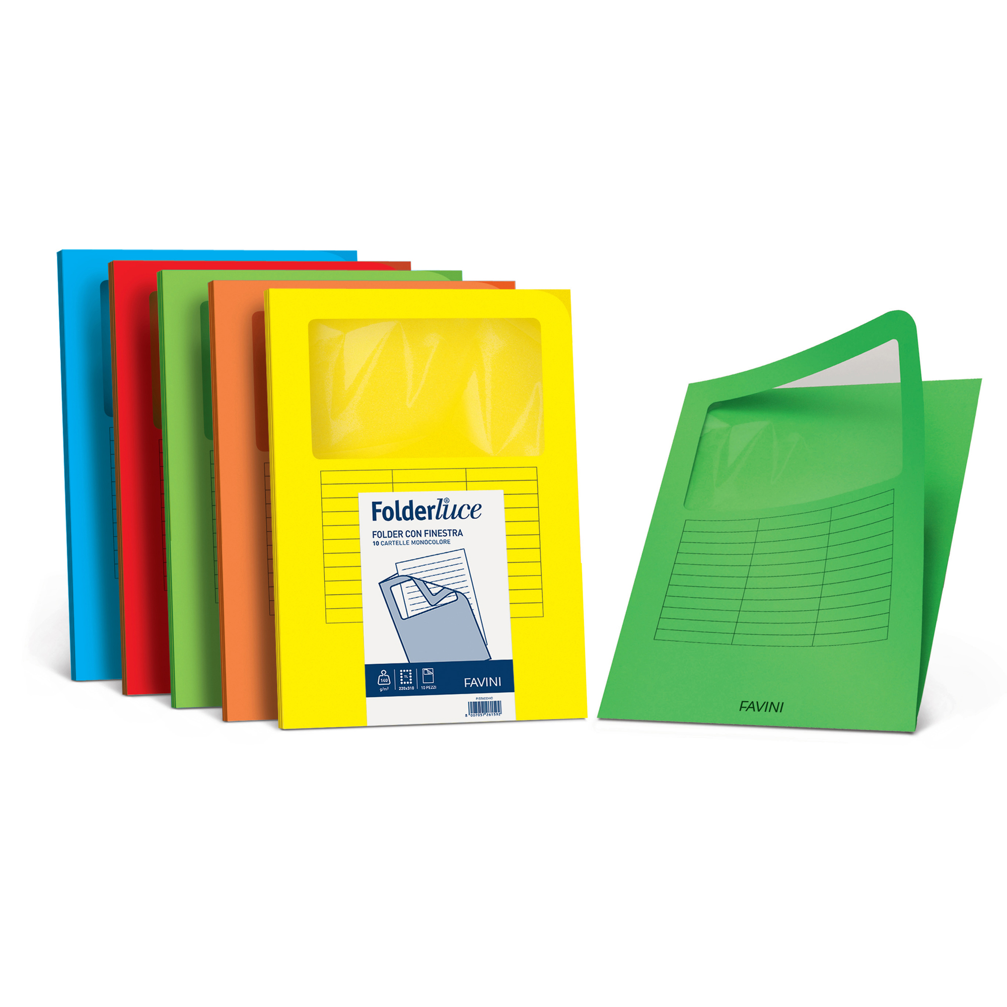 Cartellina a L con finestra - 140 gr …