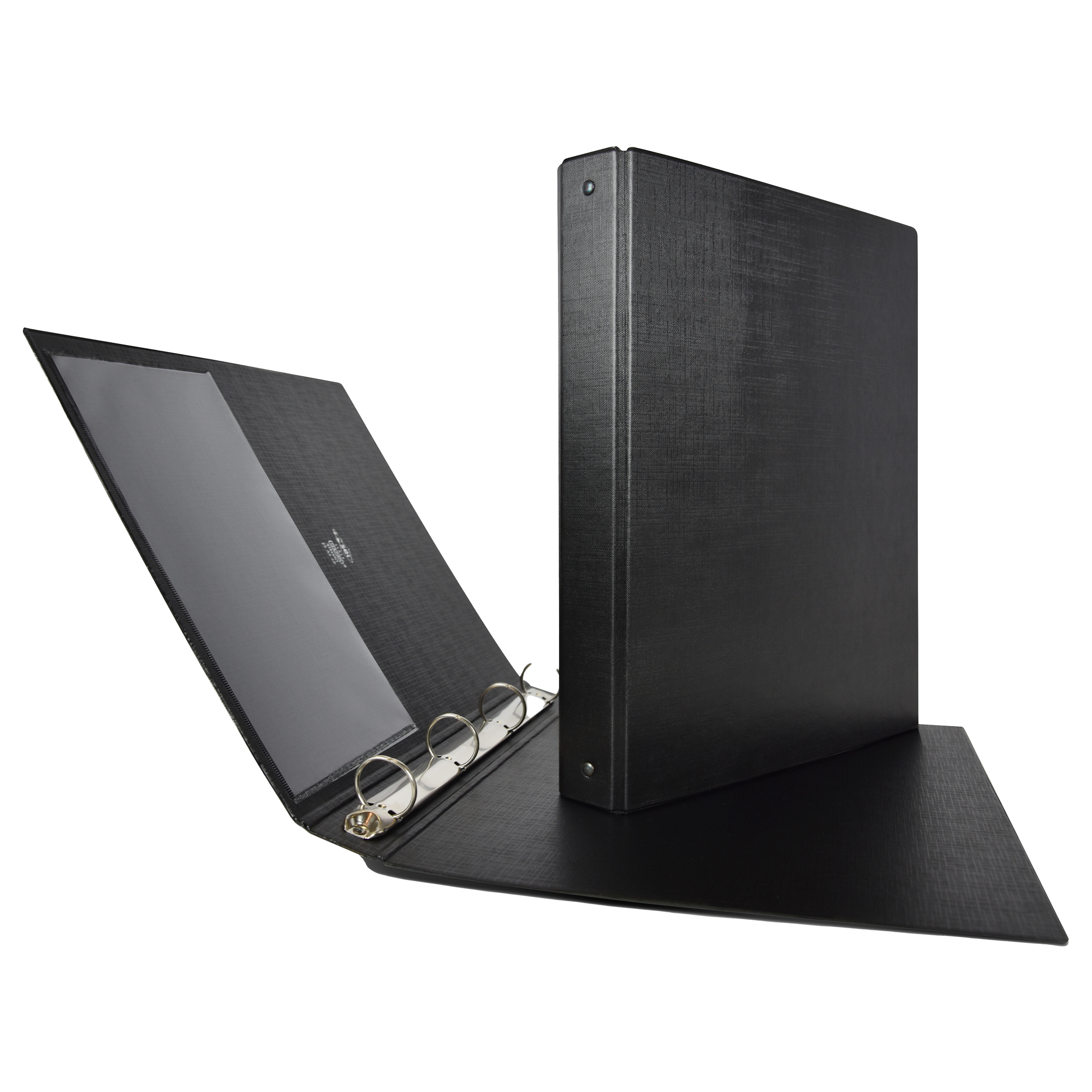 Raccoglitore Stelvio - 22 x 30 cm - 4 anelli a R 16 mm - dorso 2,5 cm - nero - Sei Rota