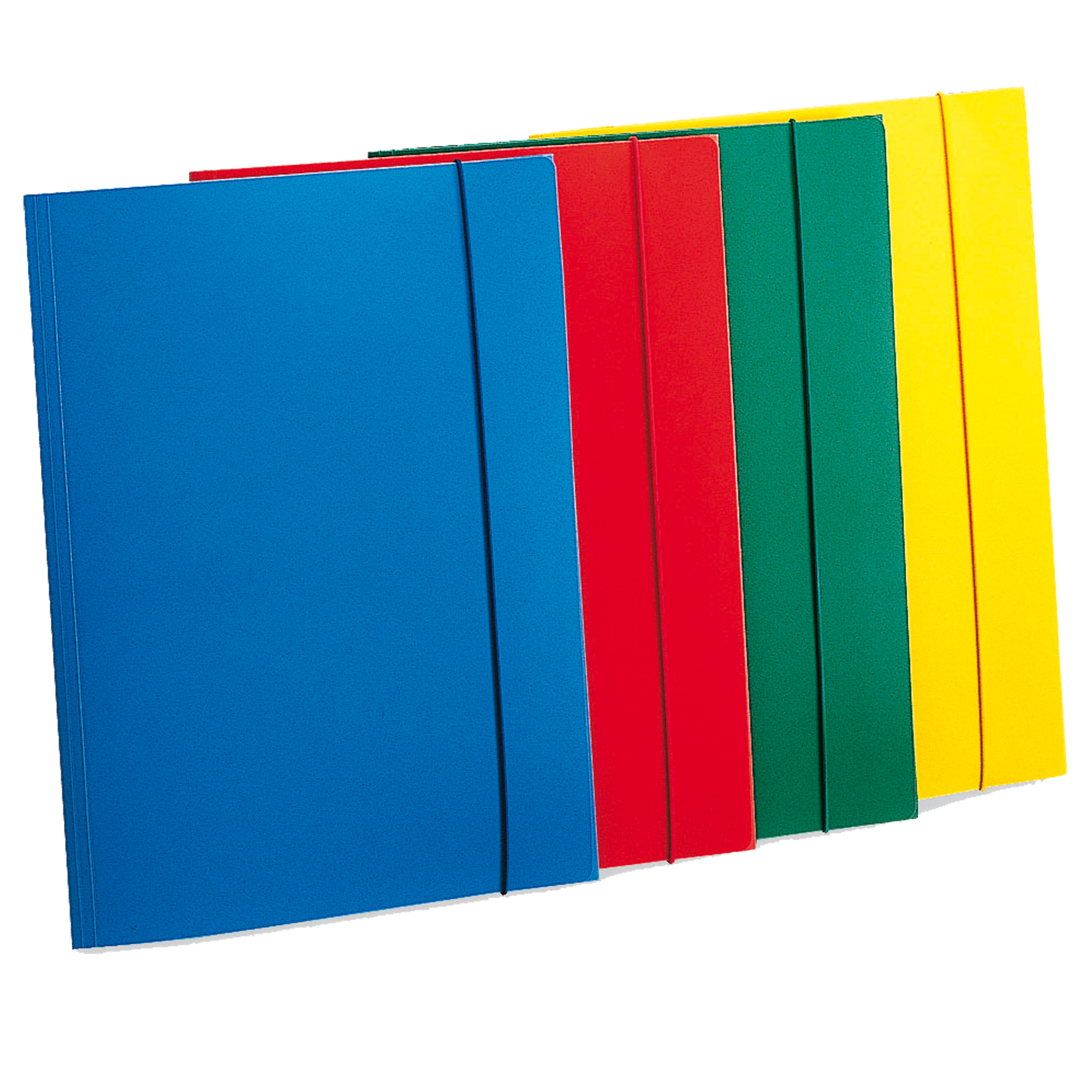 Cartella 3 lembi con elastico - A4 - PP - rosso - Fellowes
