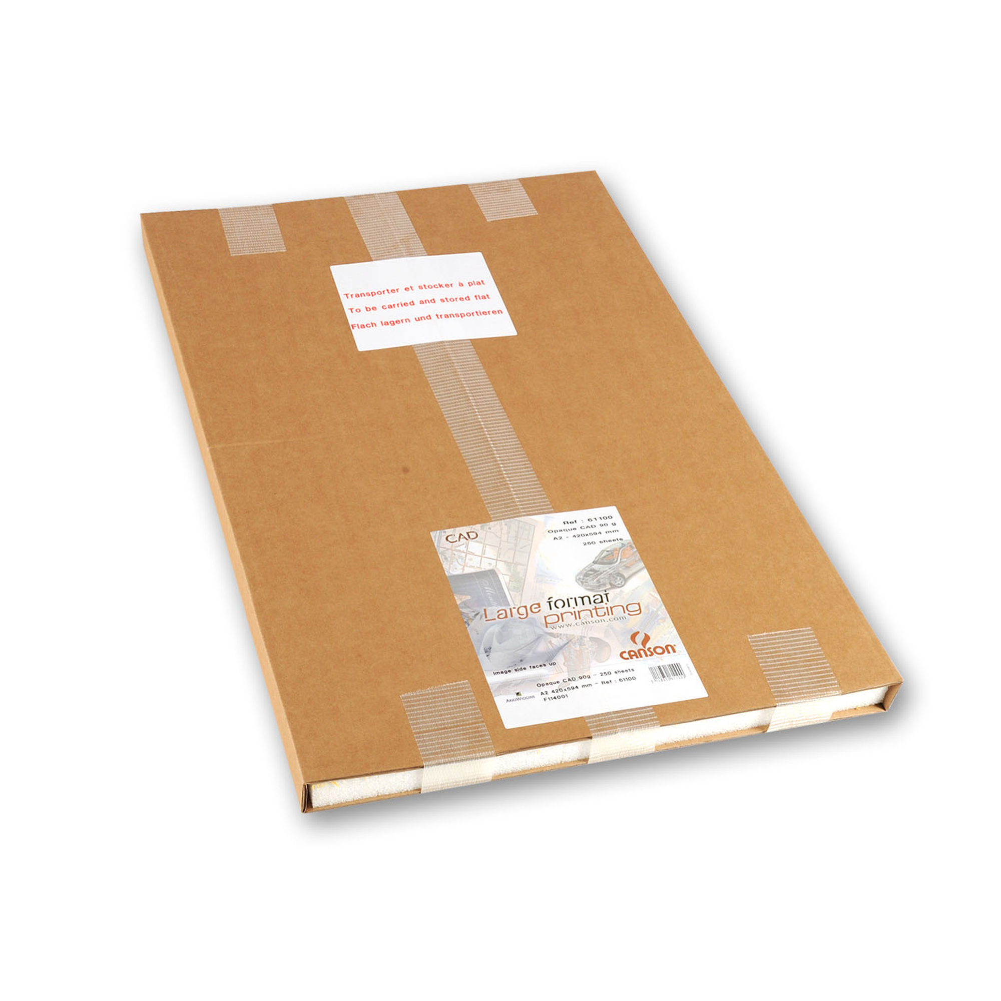 Carta plotter in fogli - A2 - 90 gr - inkjet - opaca - bianco - Canson - conf. 250 fogli