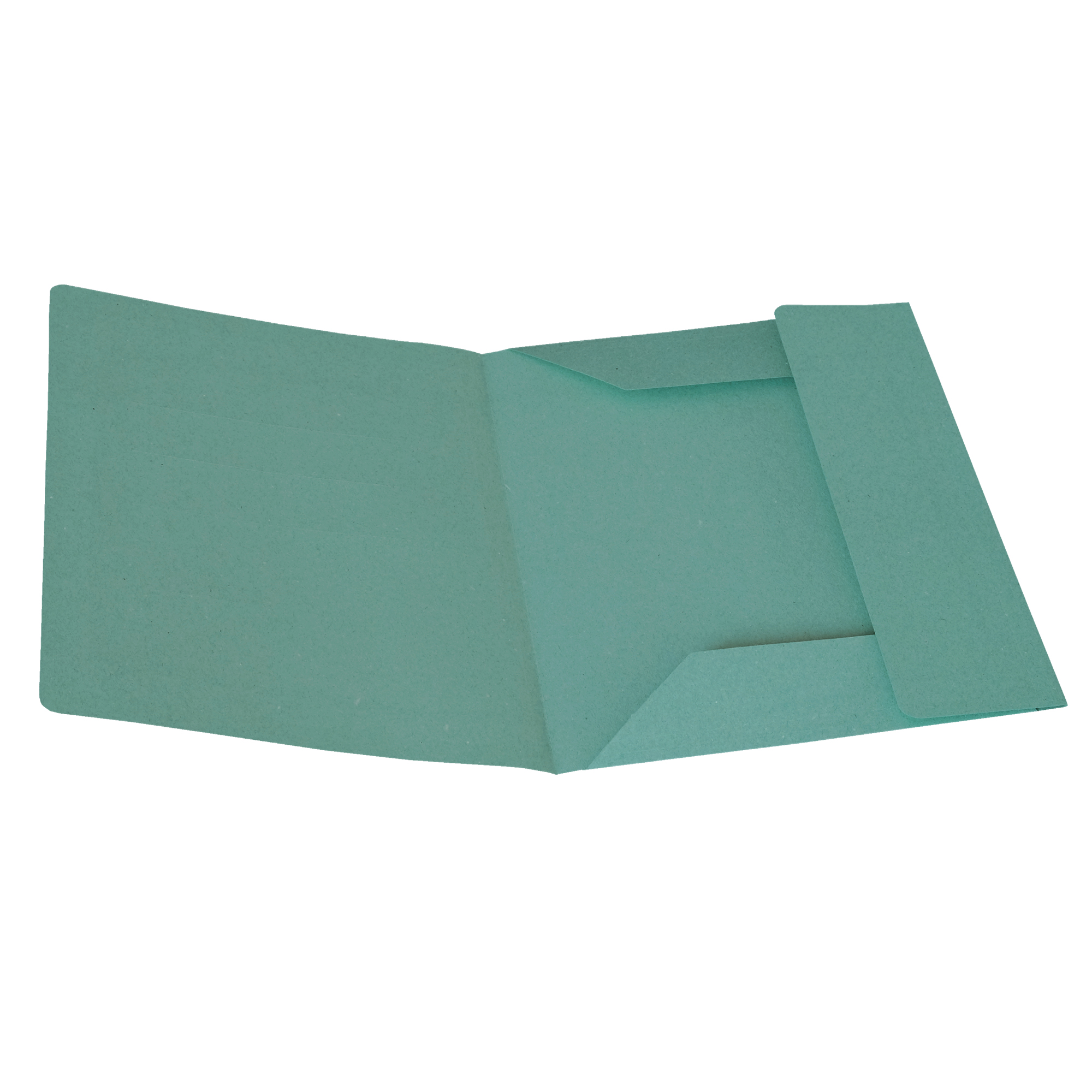 Cartellina 3 lembi - 200 gr - 25 x 33 cm - cartoncino manilla - verde - Cartotecnica del Garda - conf. 50 pezzi