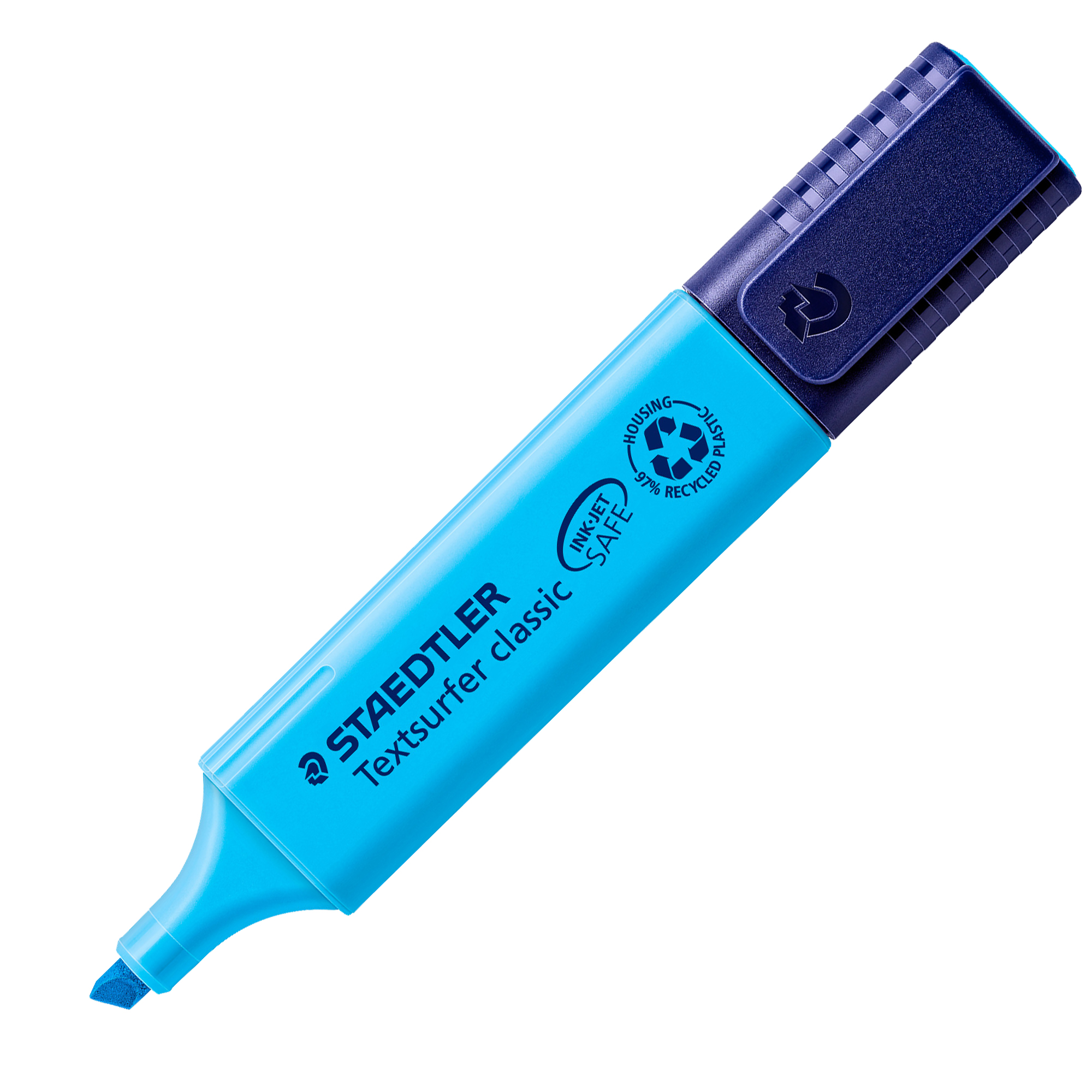 Evidenziatore Textsurfer Classic - punta a scalpello - tratto 1,0-5,0mm - azzurro - Staedtler