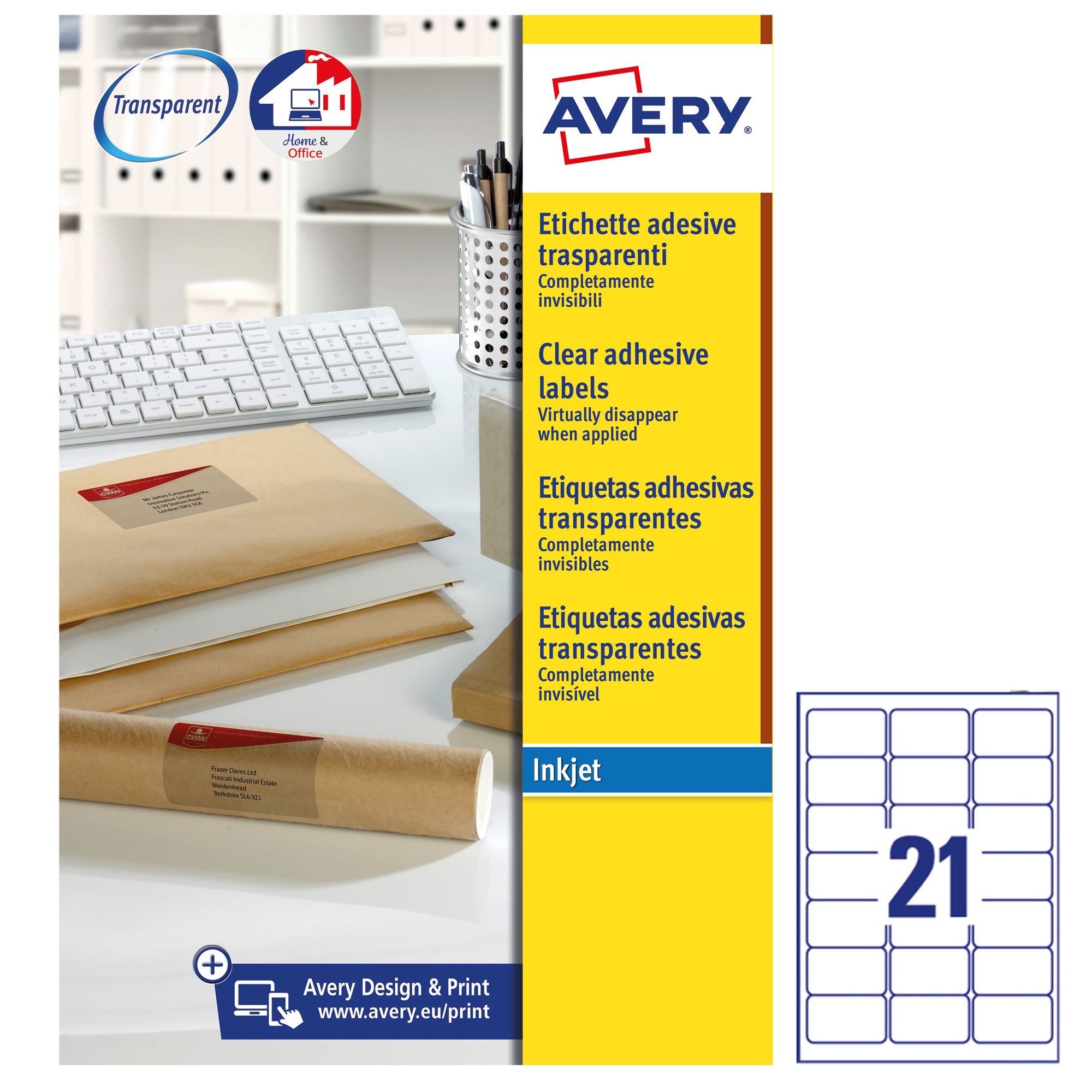 Etichette adesive J8560 - in PE - inkjet …