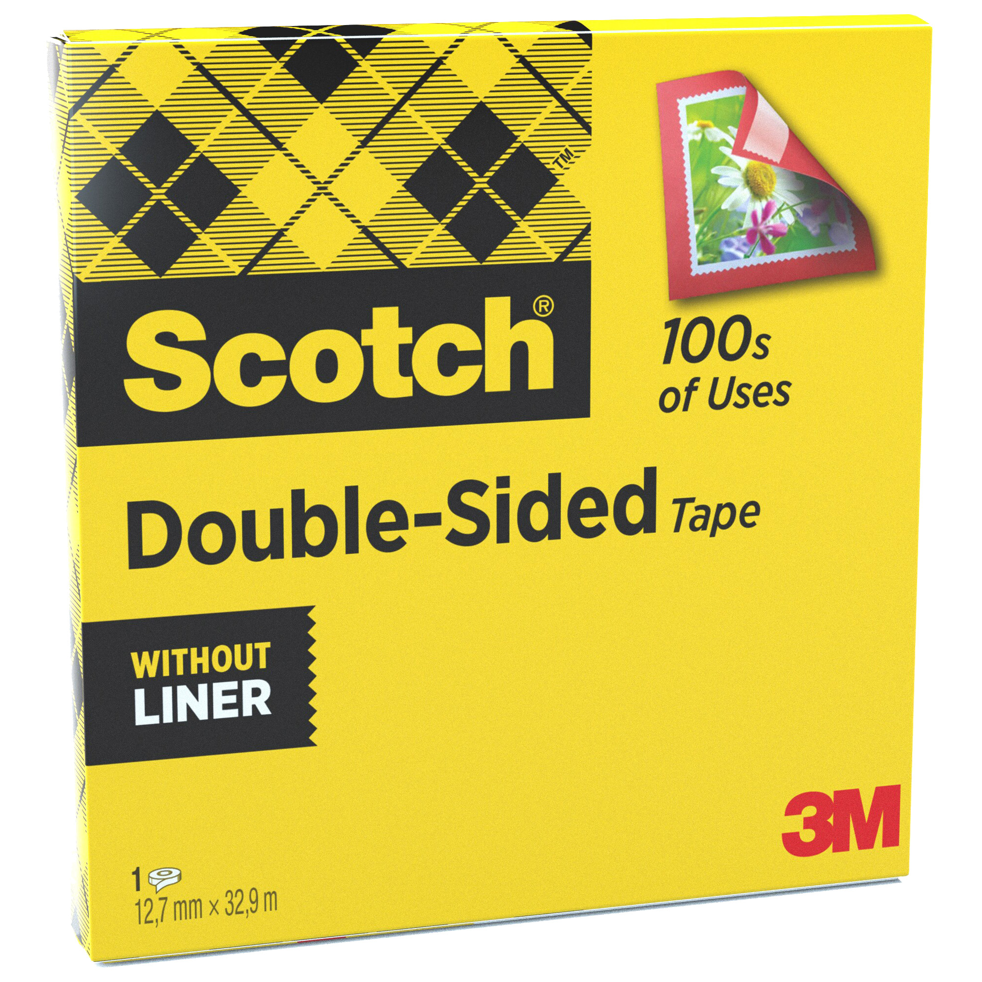 Nastro biadesivo 665 - 12,7 mm x 32,9 m - acrilico - trasparente - Scotch