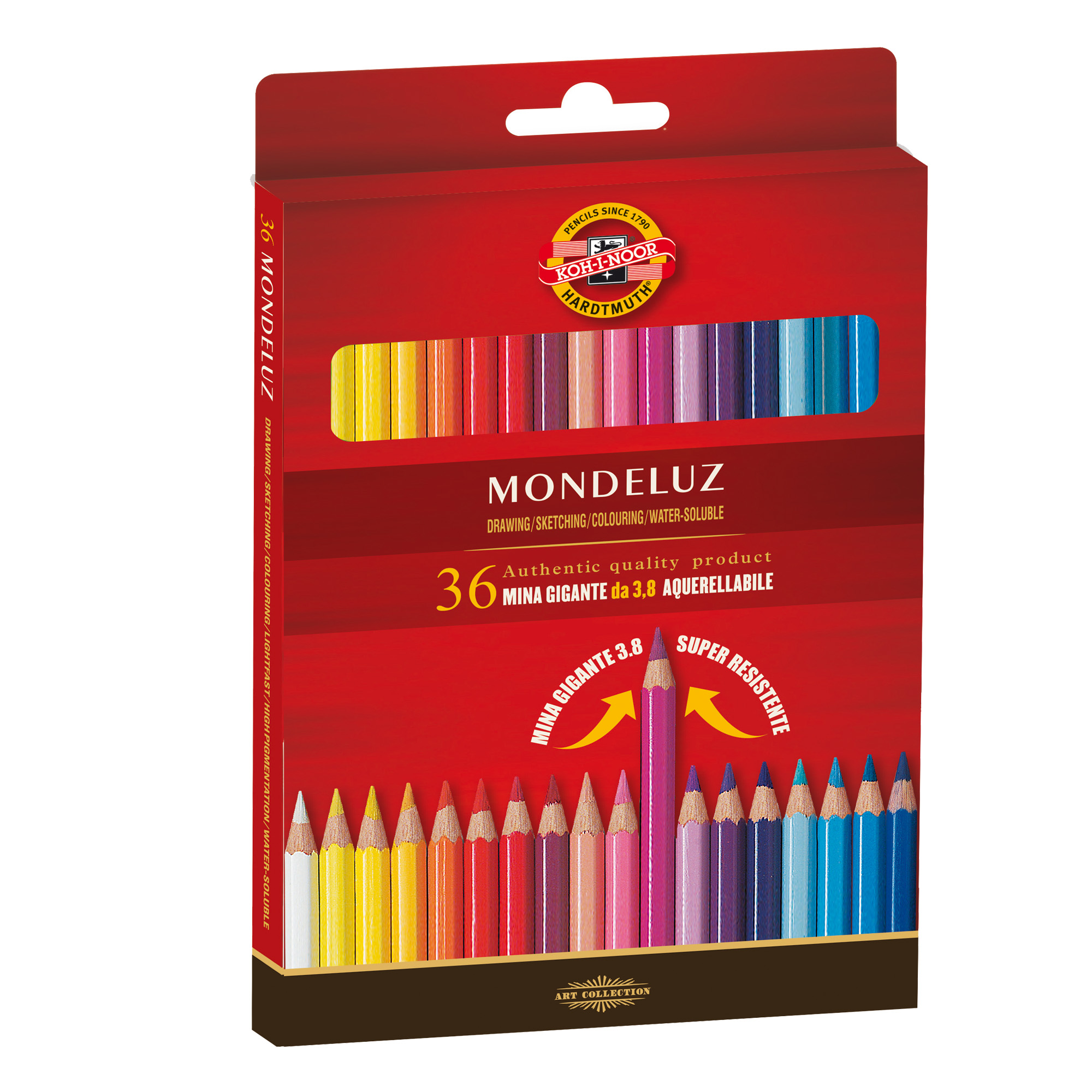 Matite colorate Mondeluz - acquerellabili - diametro mina …