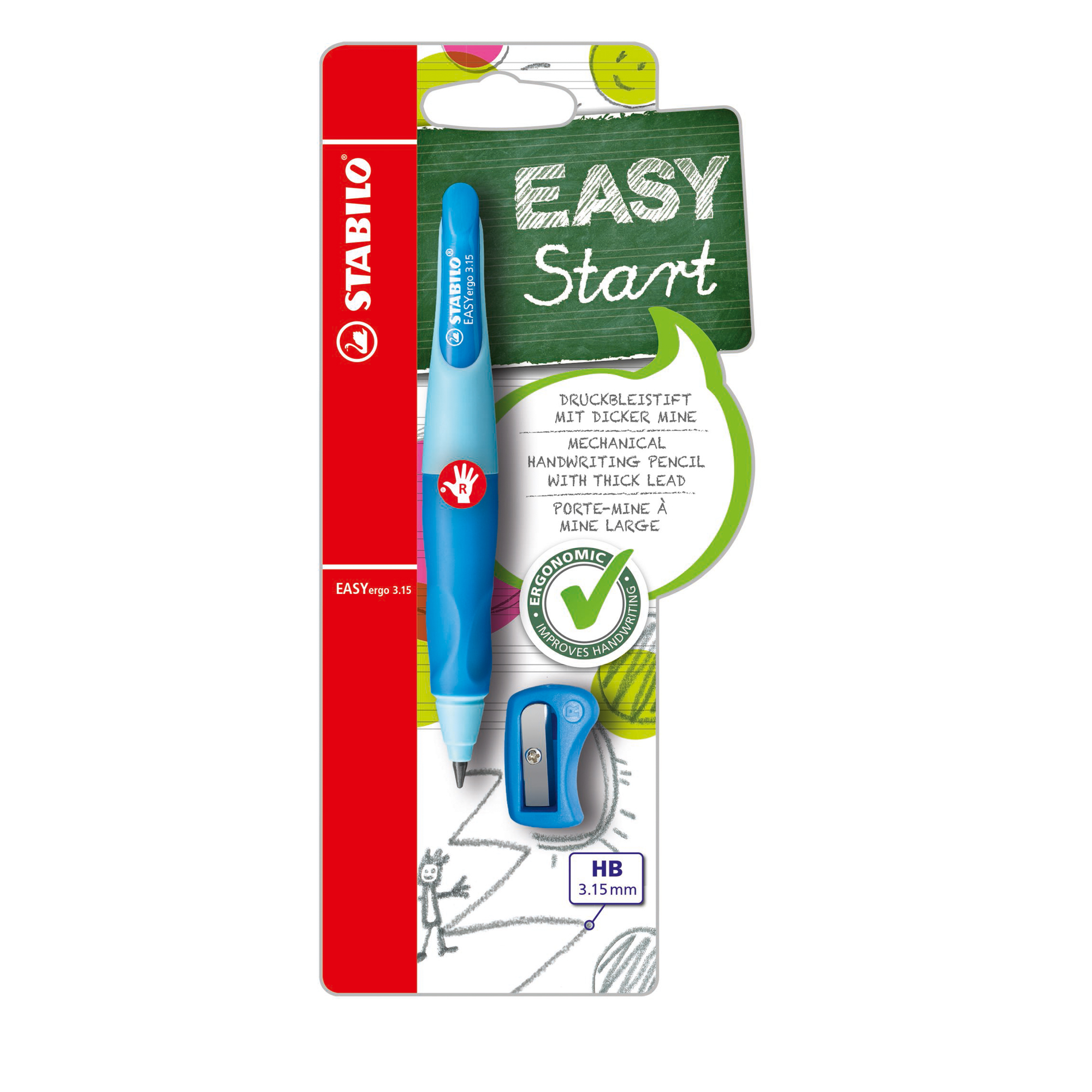 Portamine Easyergo - 3,15mm - per destrosi + …