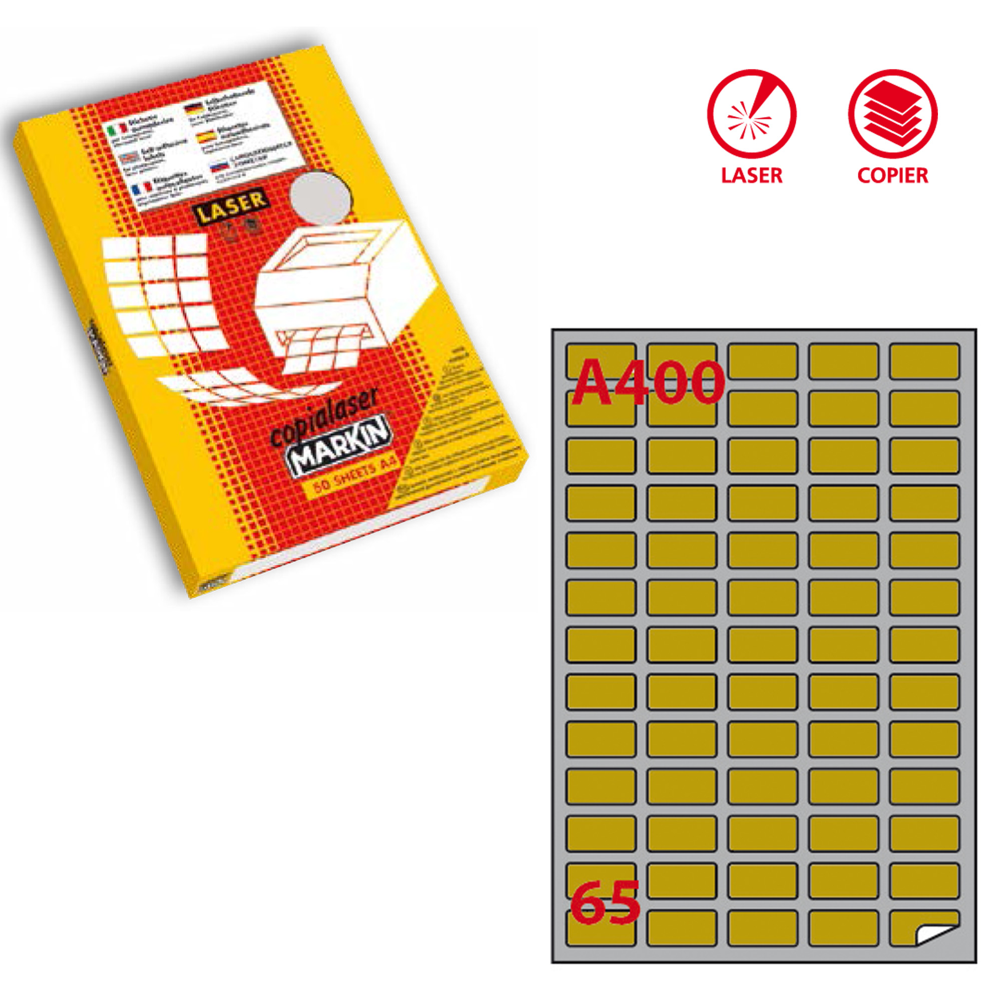 Etichette adesive A/400 - in carta - permanenti …