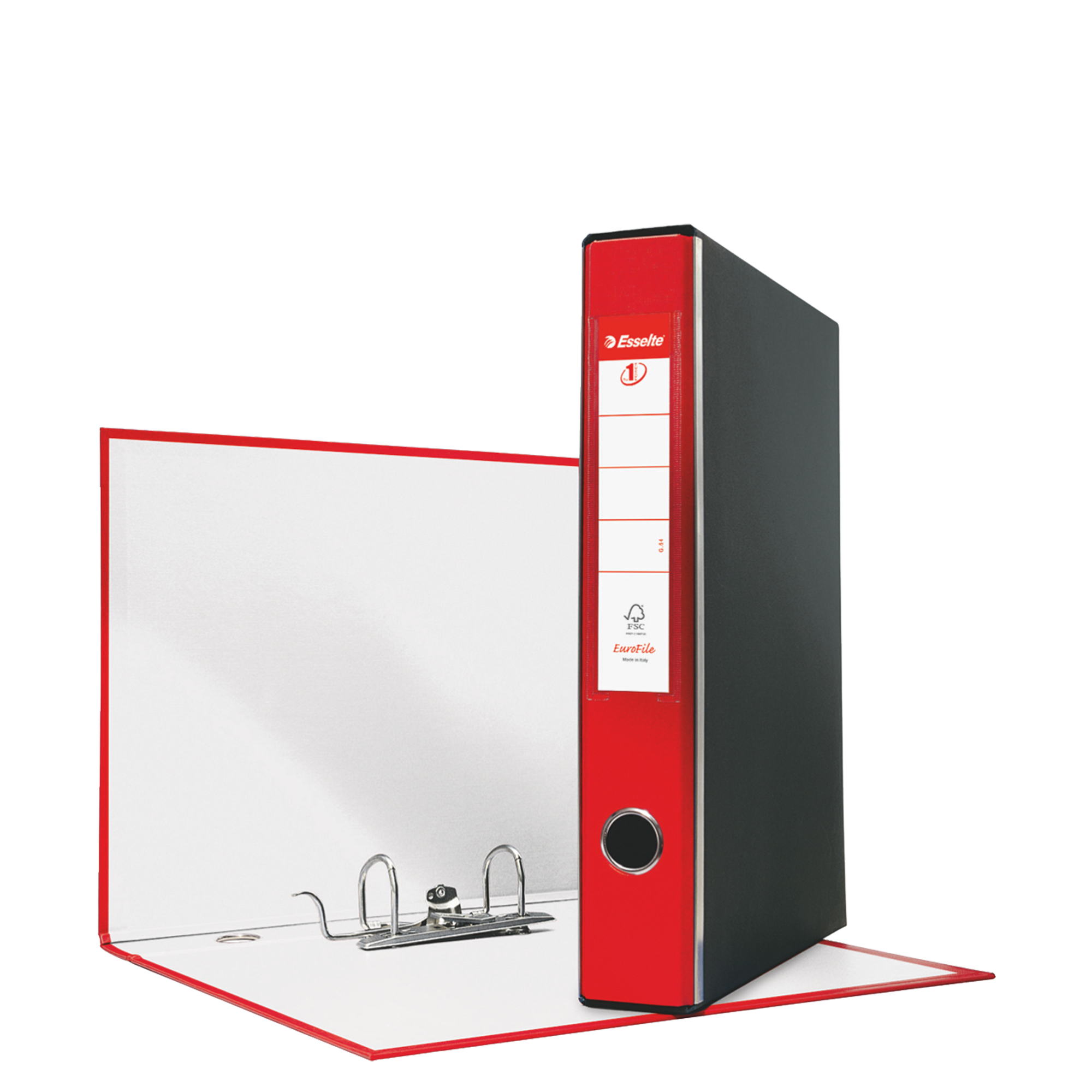 Registratore Eurofile G52 - dorso 5 cm - commerciale 23 x 30 cm - rosso - Esselte