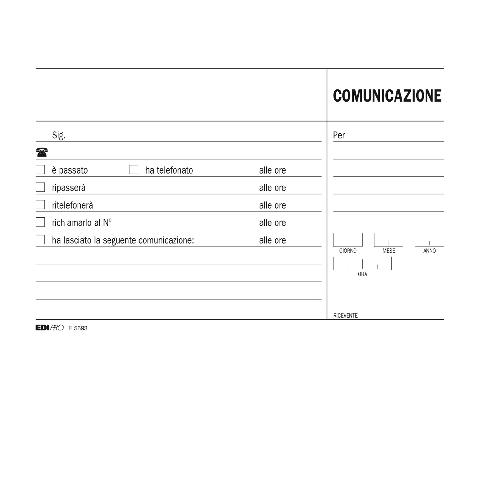 Blocco comunicazioni telefoniche - uso mano - 9,9 …