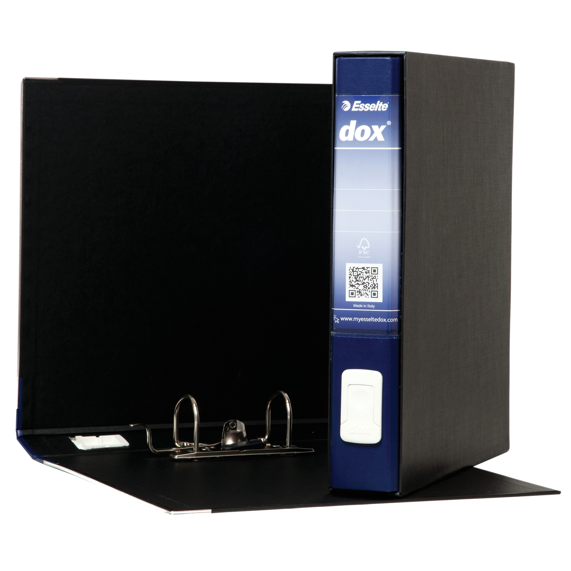 Registratore Dox 4 - dorso 5 cm - commerciale 23 x 29,7 cm - blu - Esselte Dox
