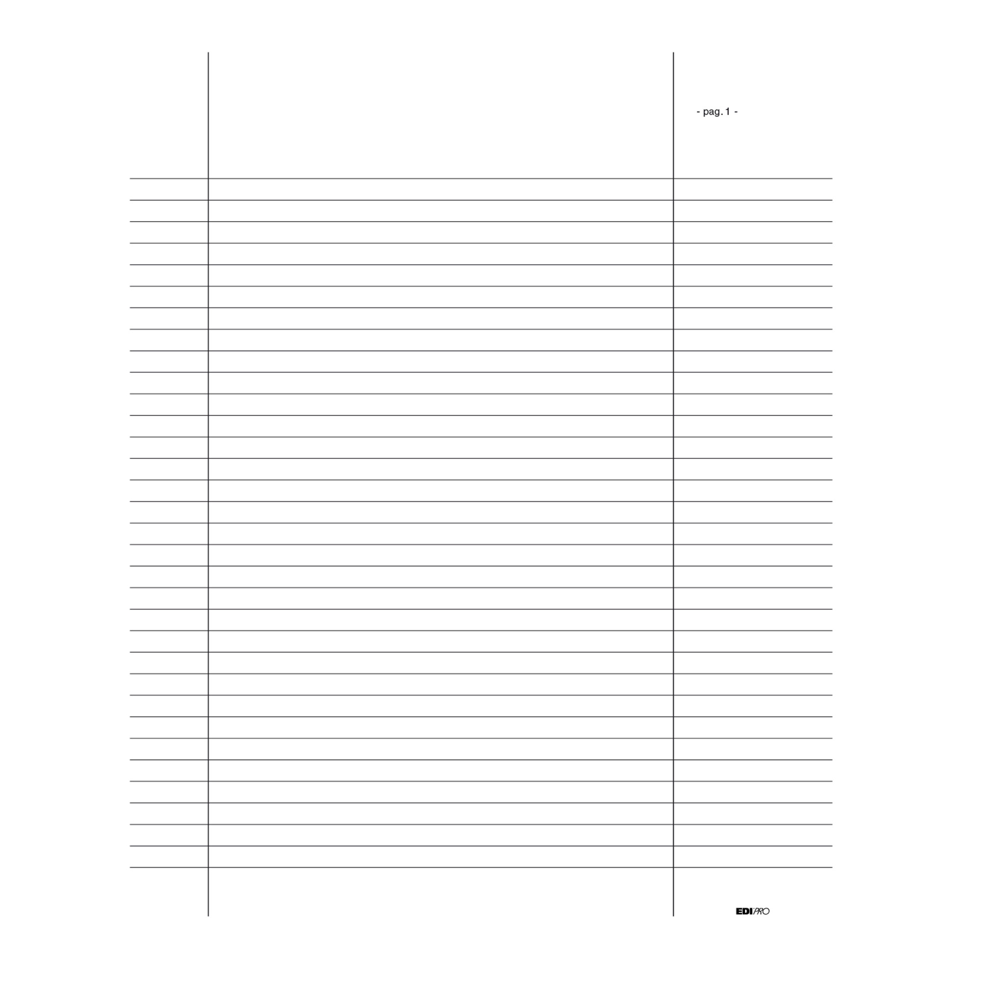 Registro libro soci - 31 x 24,5cm - 92pg - numerate - Edipro