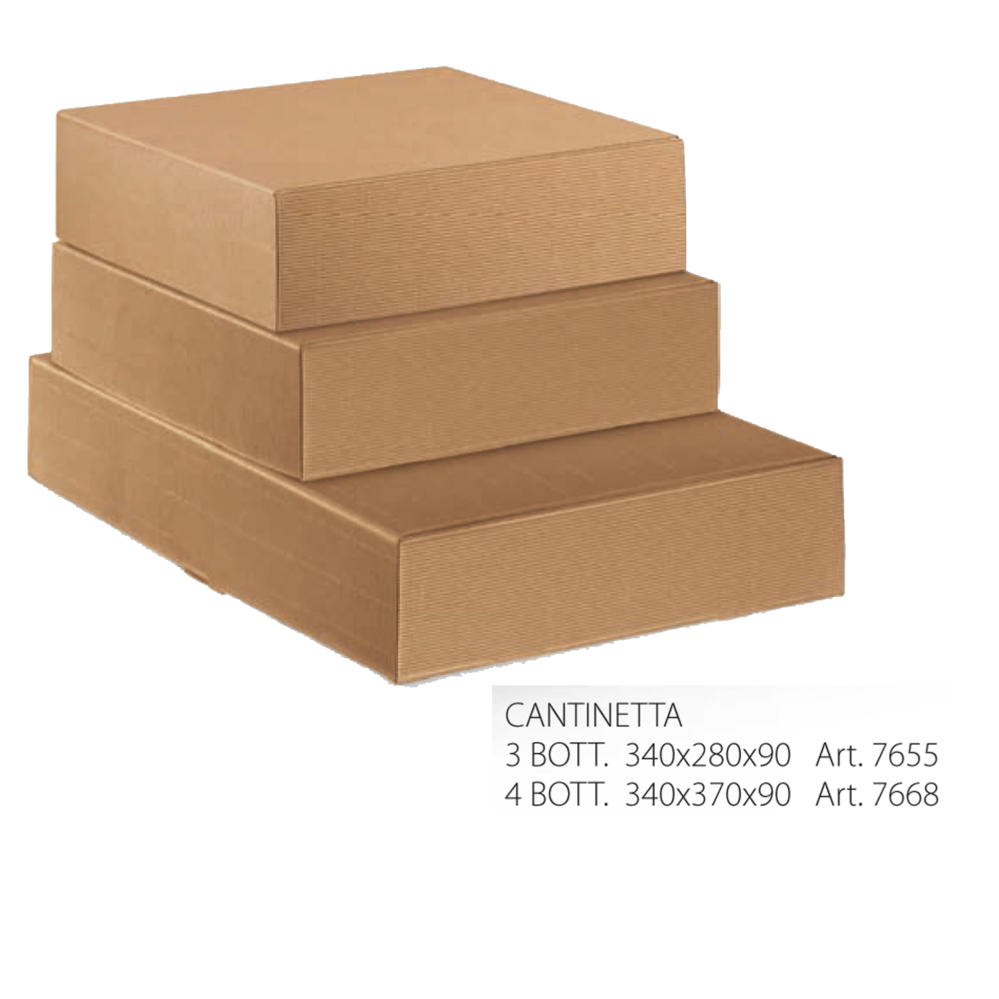 Scatola in cartone Onda avana - fino a …