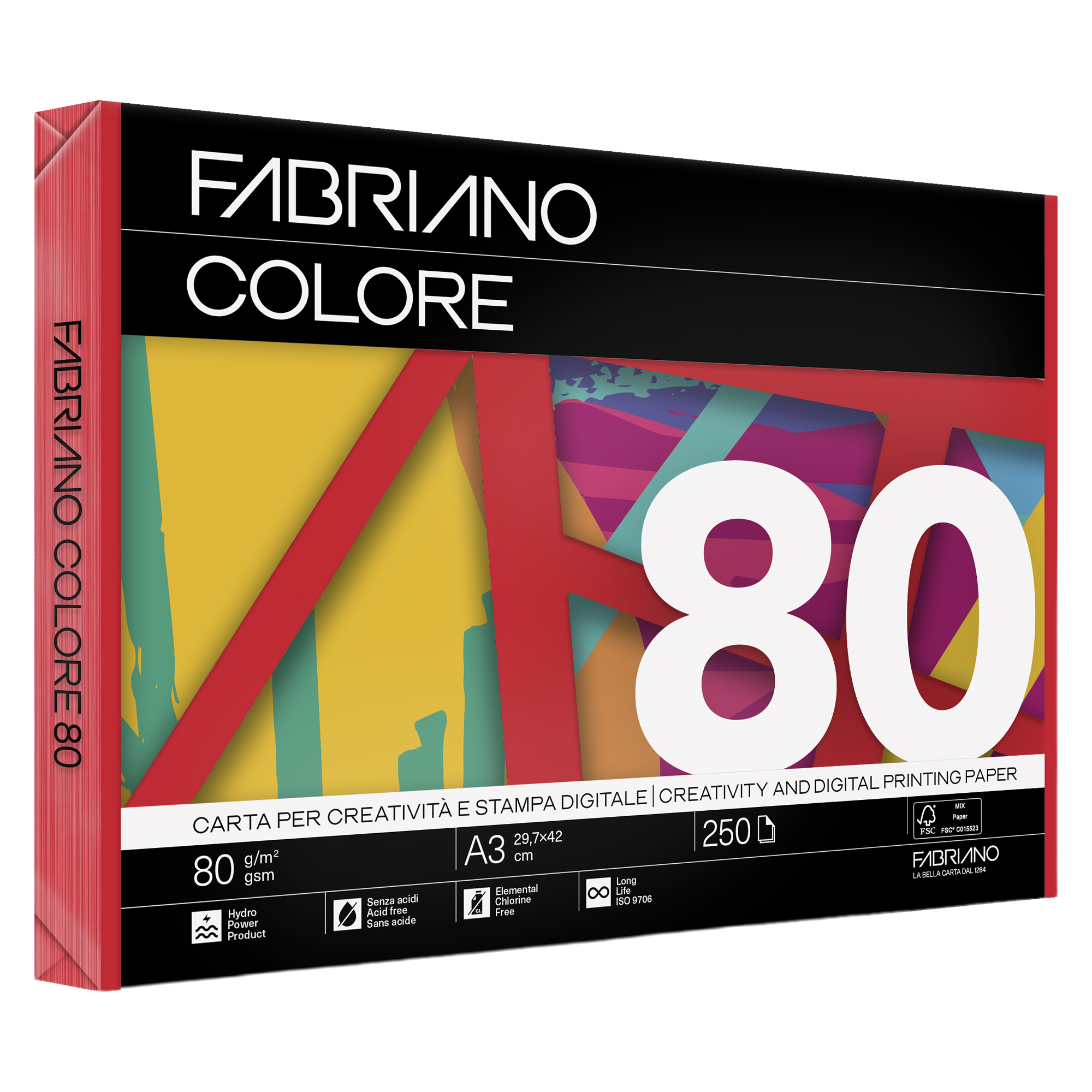 Carta Fabriano Colore - A3 - 80 gr …