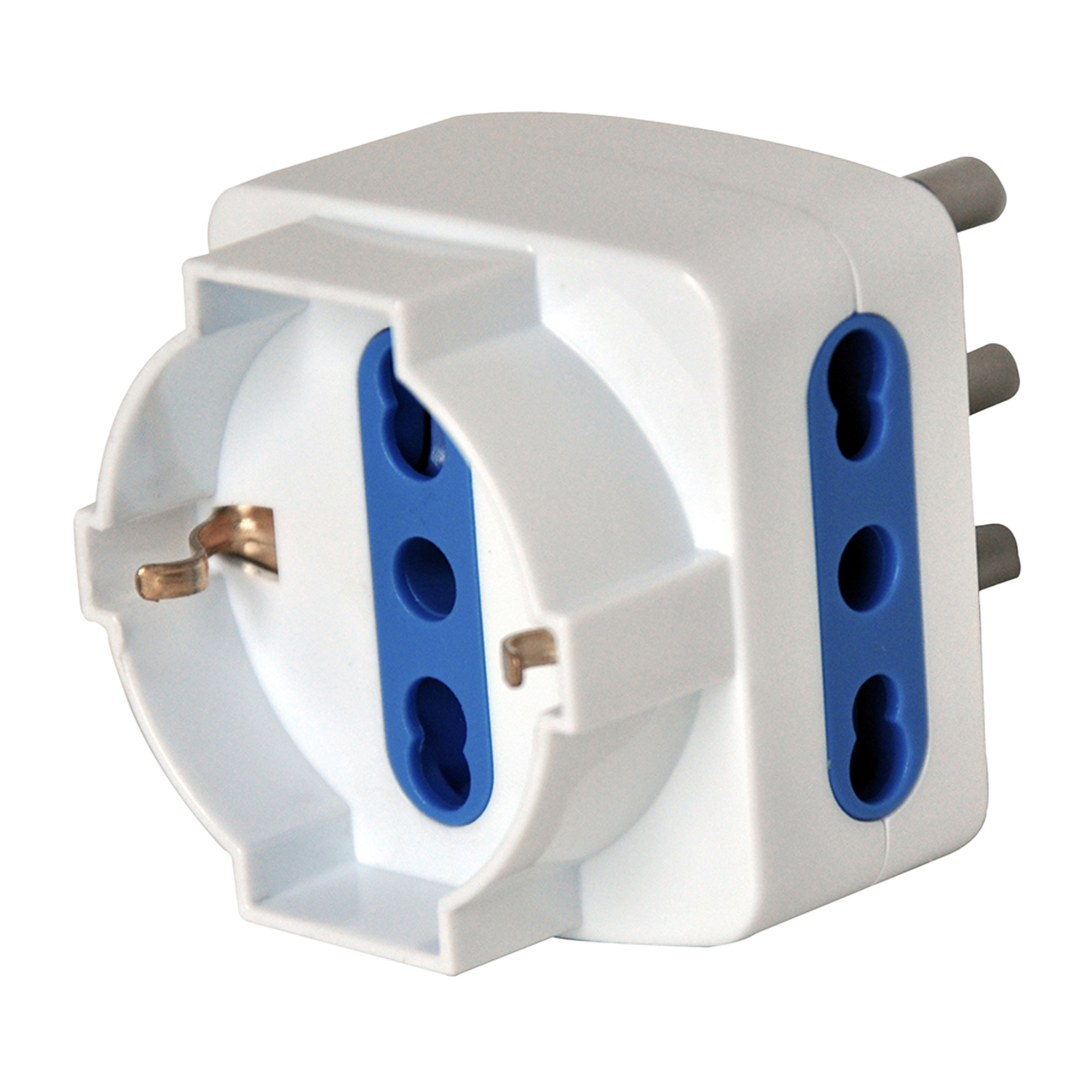 Adattatore triplo con spina 2P+T 16A - 2 …