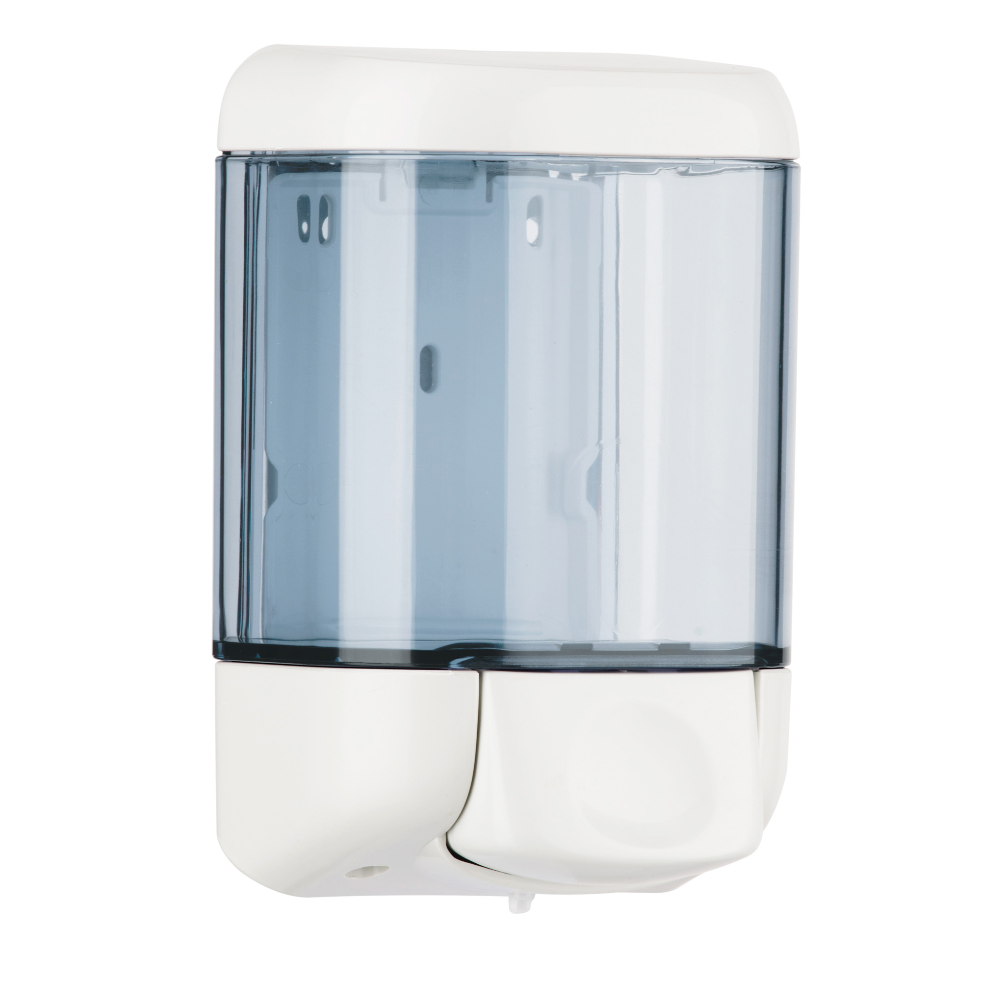 Dispenser sapone Prestige - murale - capacità 1 L - bianco/azzurro trasparente - Mar Plast