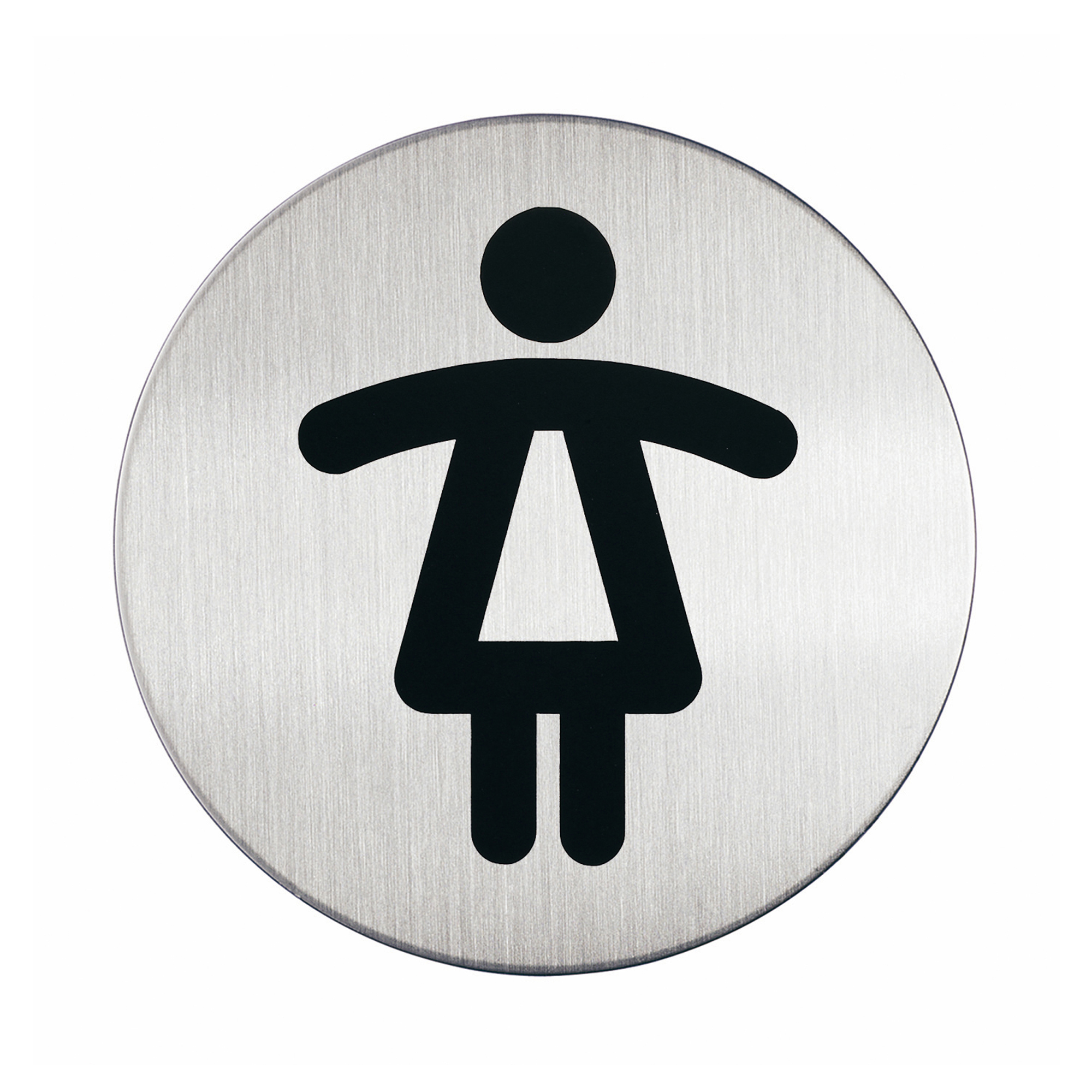 Pittogramma adesivo - WC donne - diametro 8,3 …