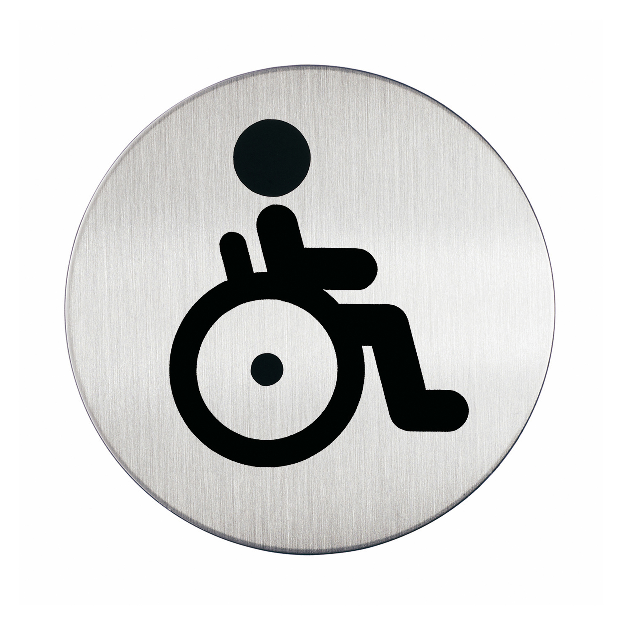 Pittogramma adesivo - WC diversamente abili - diametro …