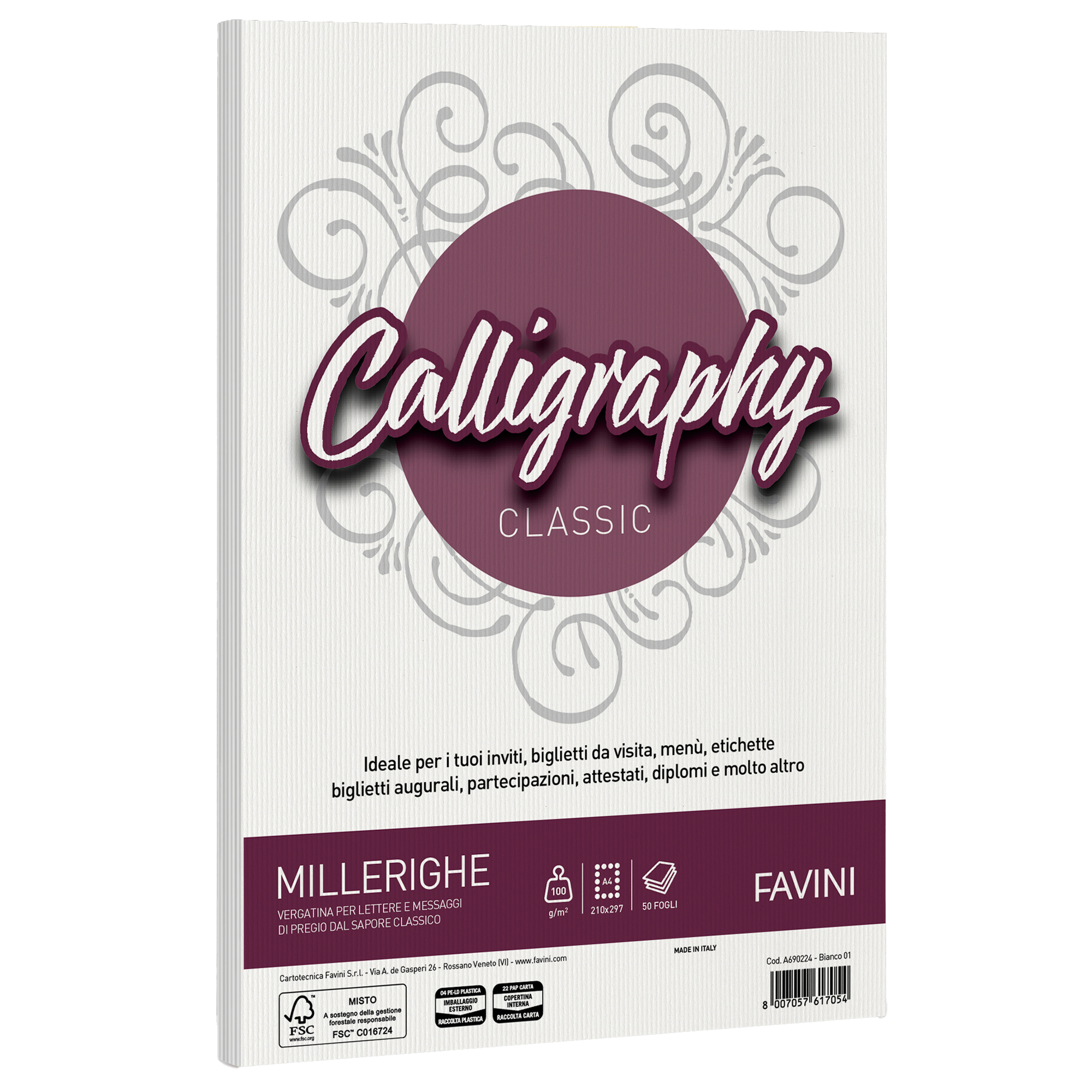 Carta Calligraphy Millerighe - A4 - 100 gr …