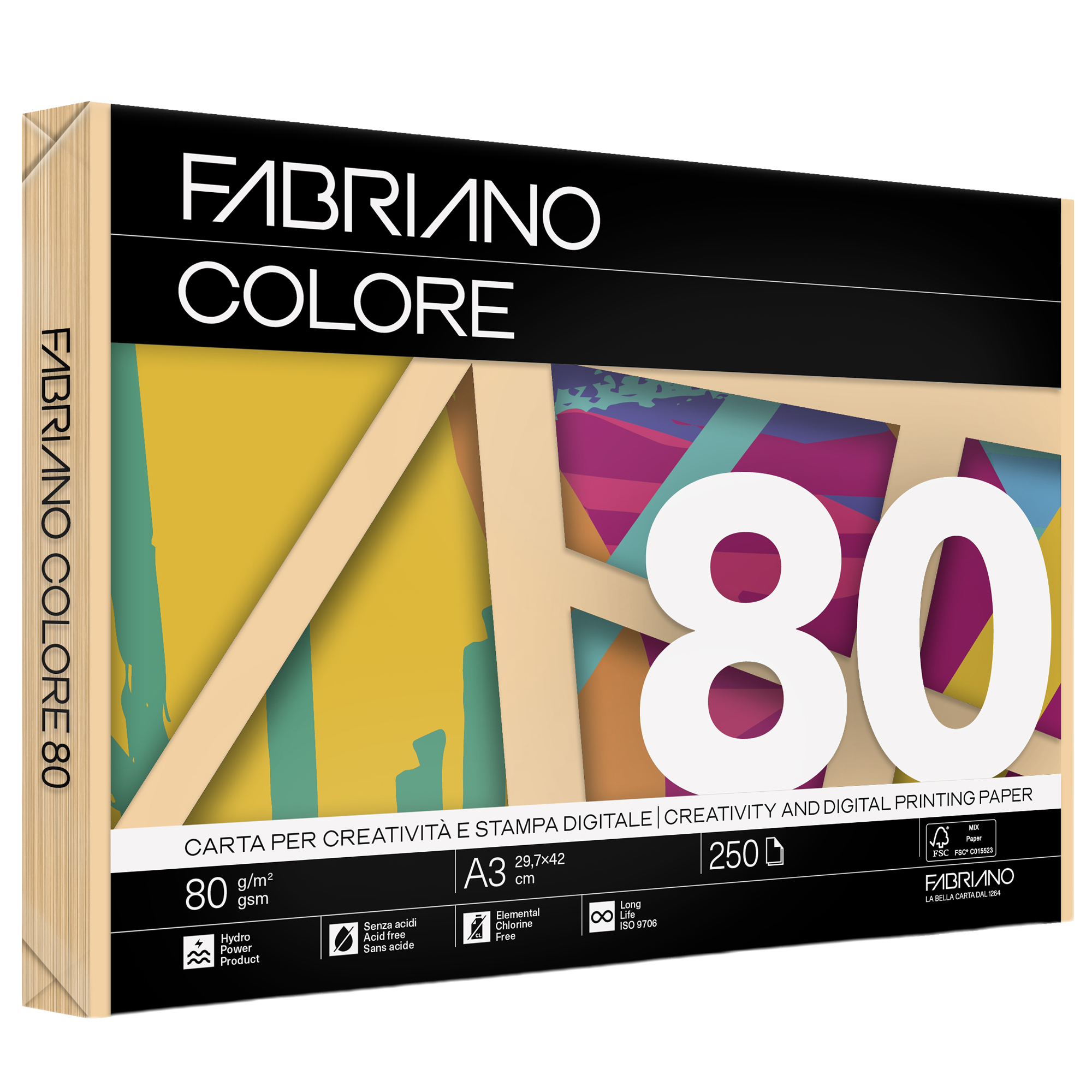 Carta Fabriano Colore - A3 - 80 gr …