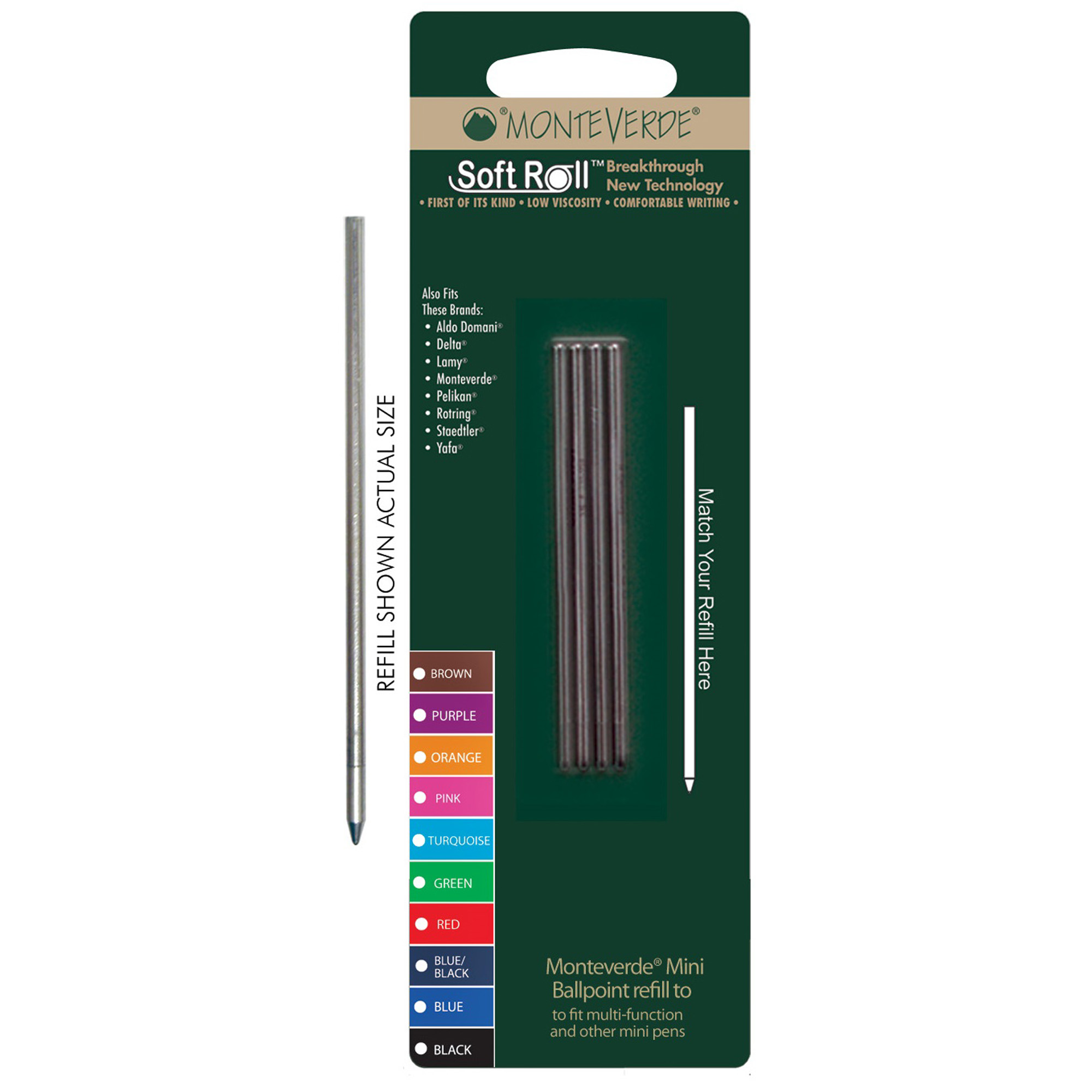 Minirefill per sfera multifunzione - punta media - …