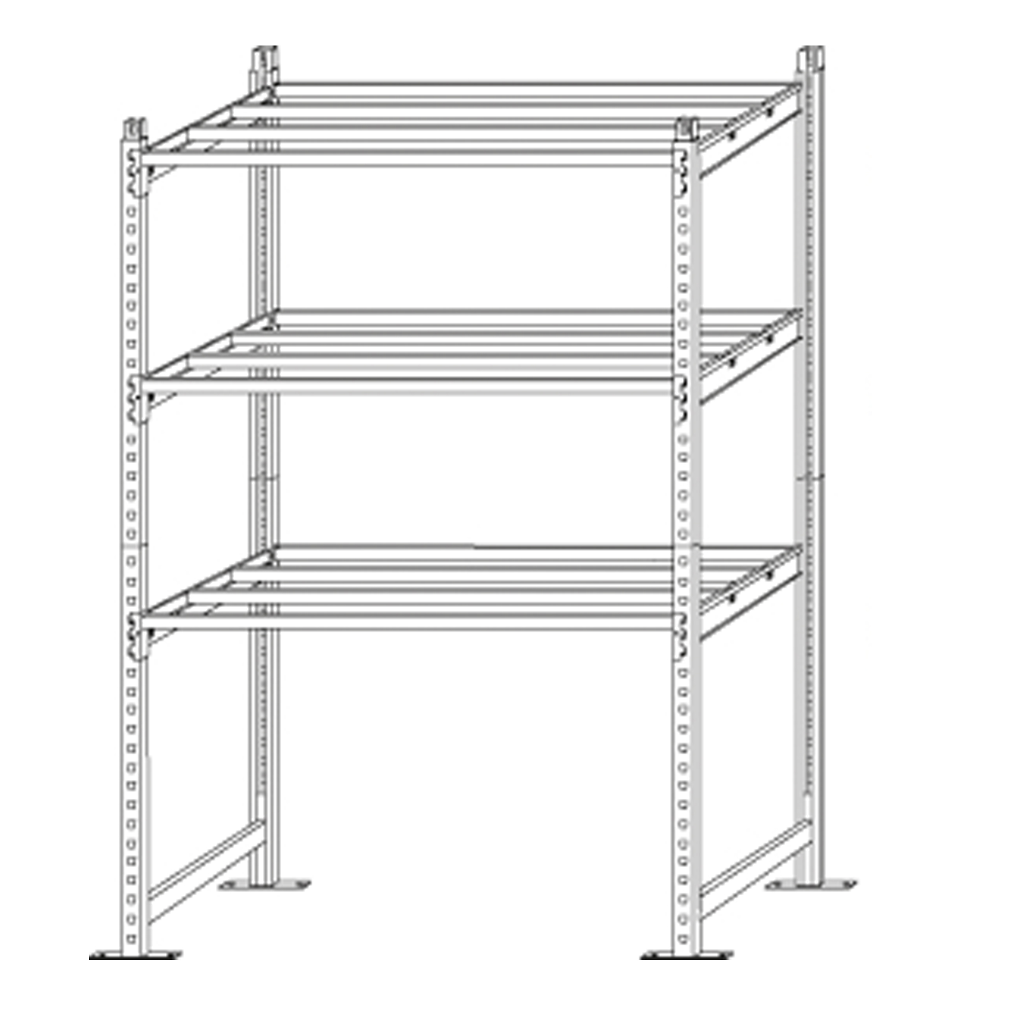 Scaffale Rang'Eco180 - modulo base - 5 ripiani …