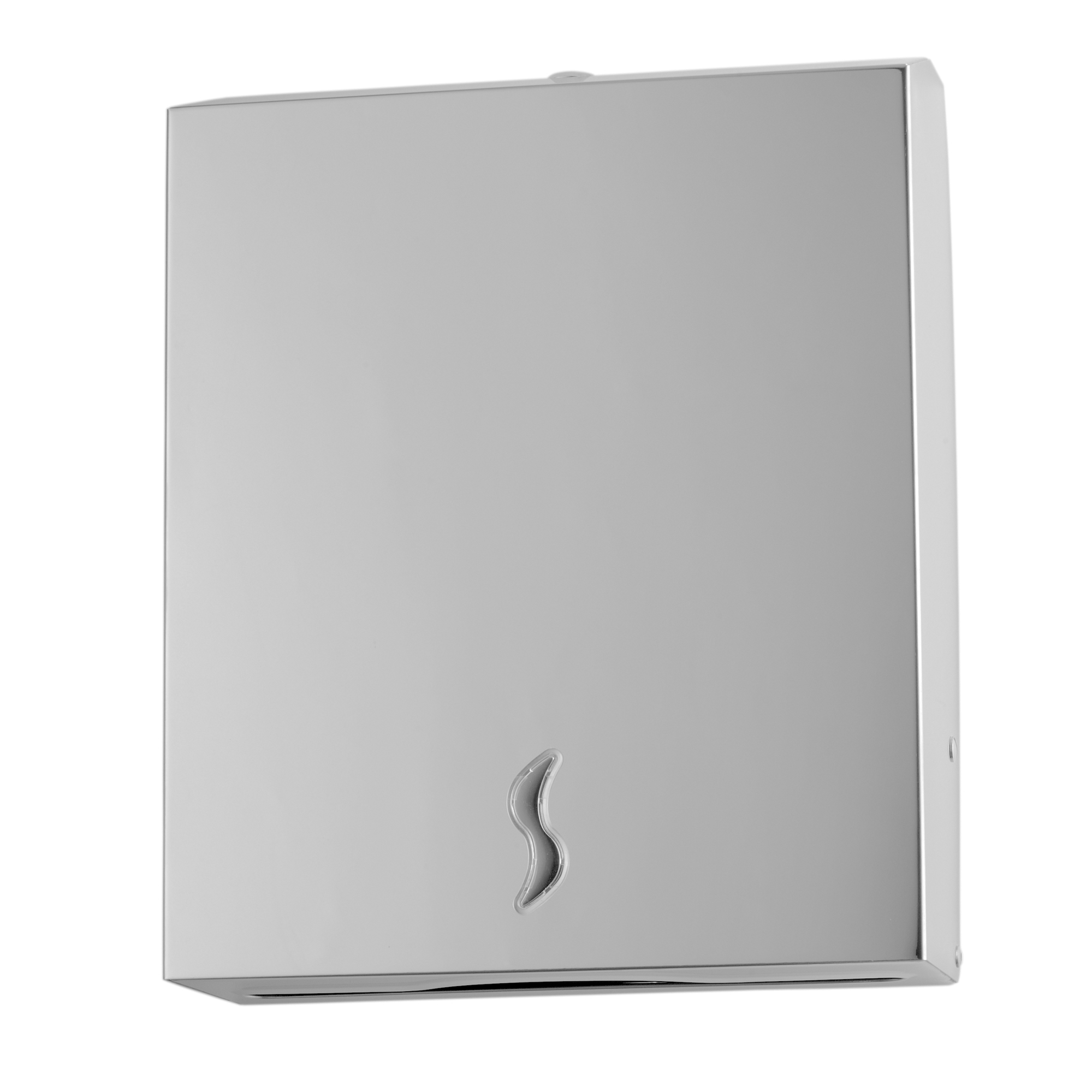 Dispenser asciugamani piegati C/Z - Brinox - 28x10,2x36,5 cm - acciaio inox - capacità 400 fogli - grigio - Medial