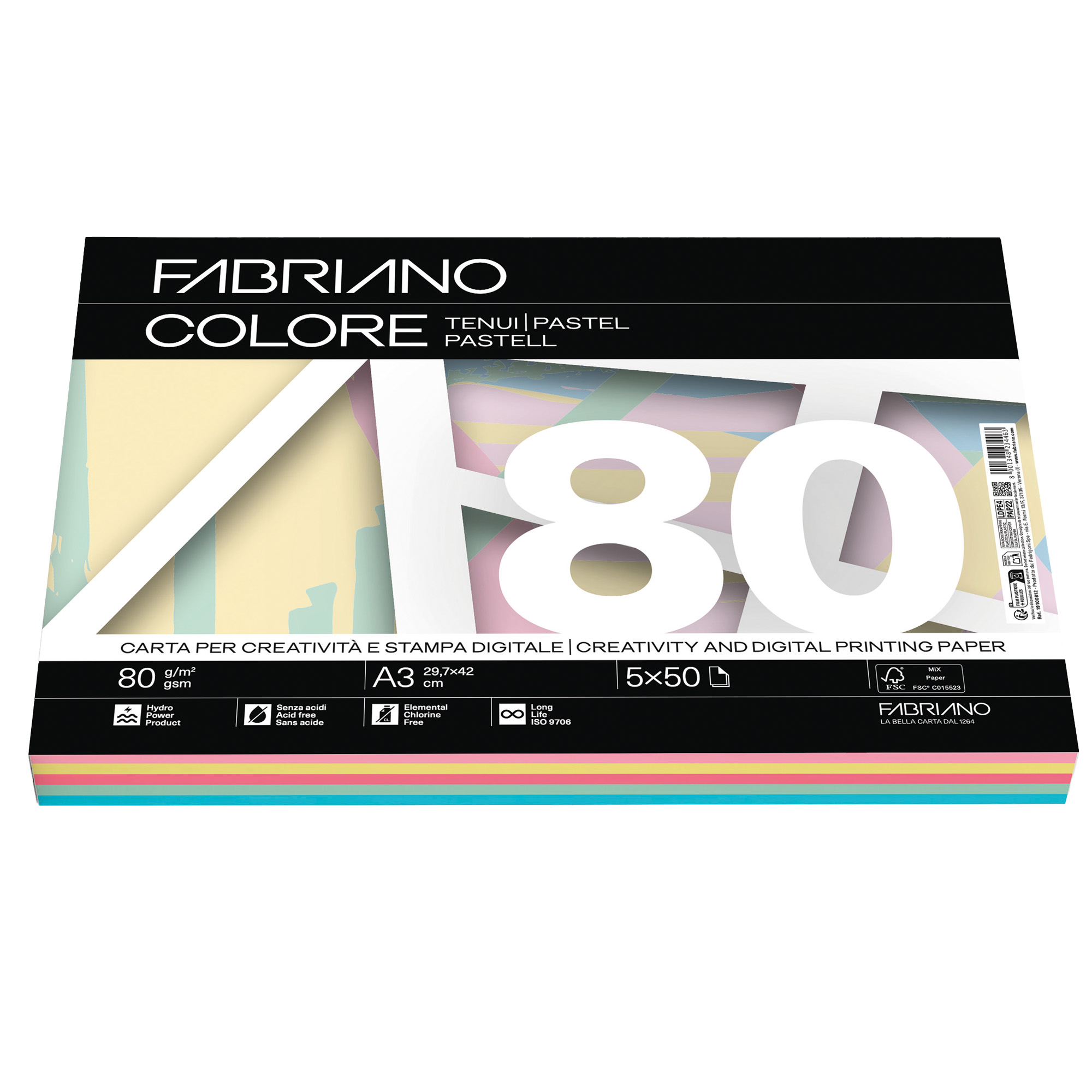 Carta Fabriano Colore - A3 - 80 gr …