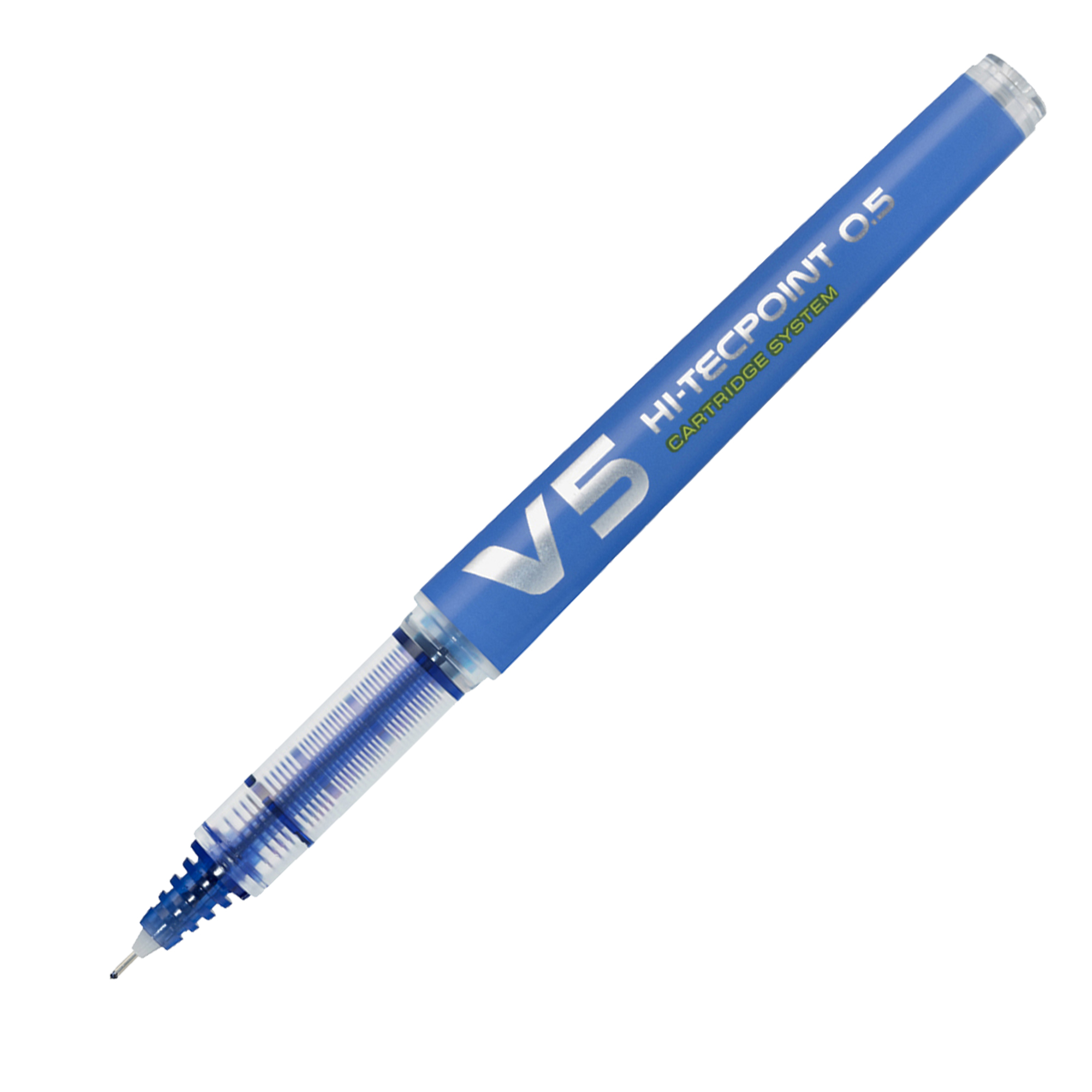 Roller Hi-Tecpoint V5 ricaricabile Begreen con cappuccio - punta 0,50mm - blu - Pilot