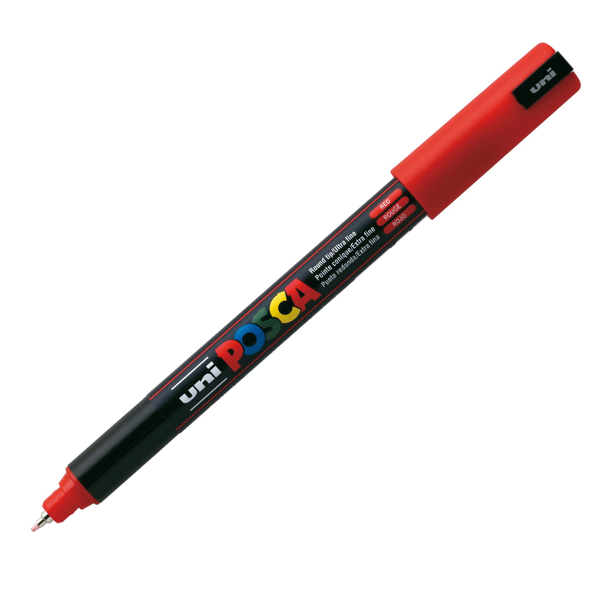 Marcatore a base d'acqua Uni Posca Pen PC1M - punta extra fine 0,7mm - rosso - Uni Mitsubishi