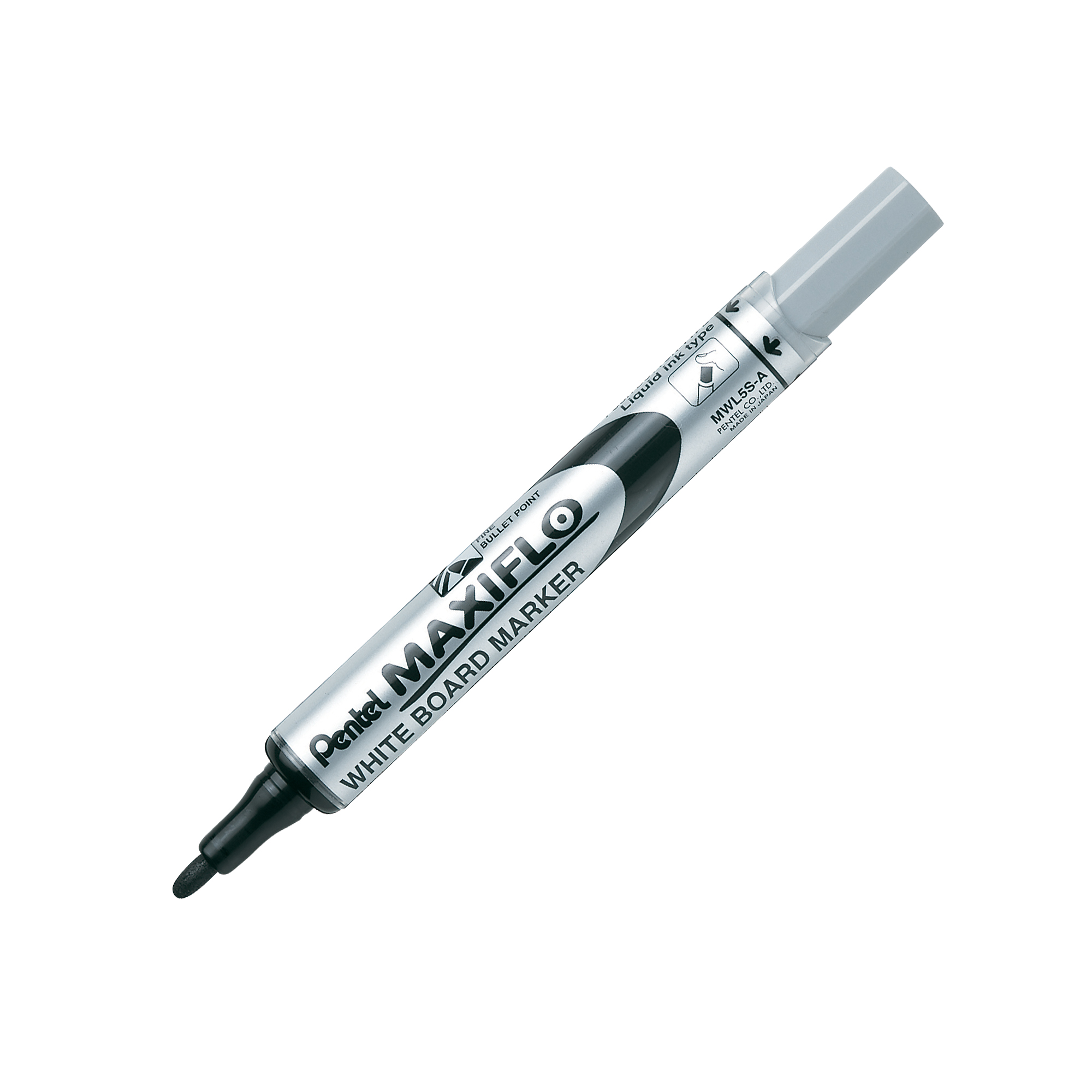 Marcatore per lavagna Maxiflo - punta conica 4 mm - nero - Pentel
