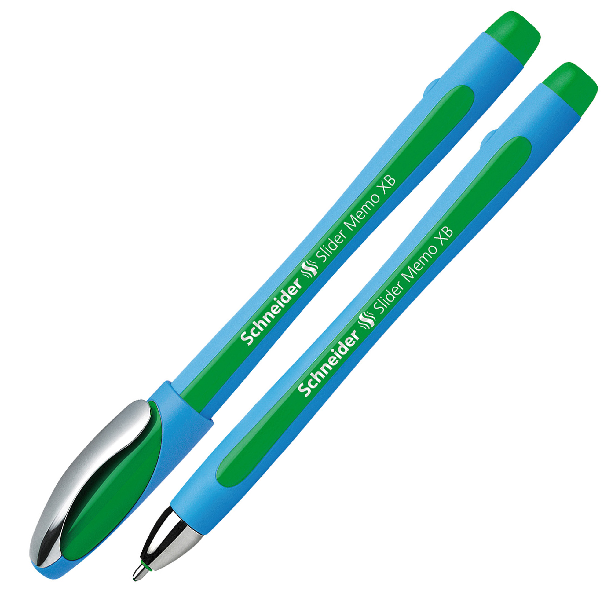 Penna a sfera Slider Memo - punta XB - verde - Schneider