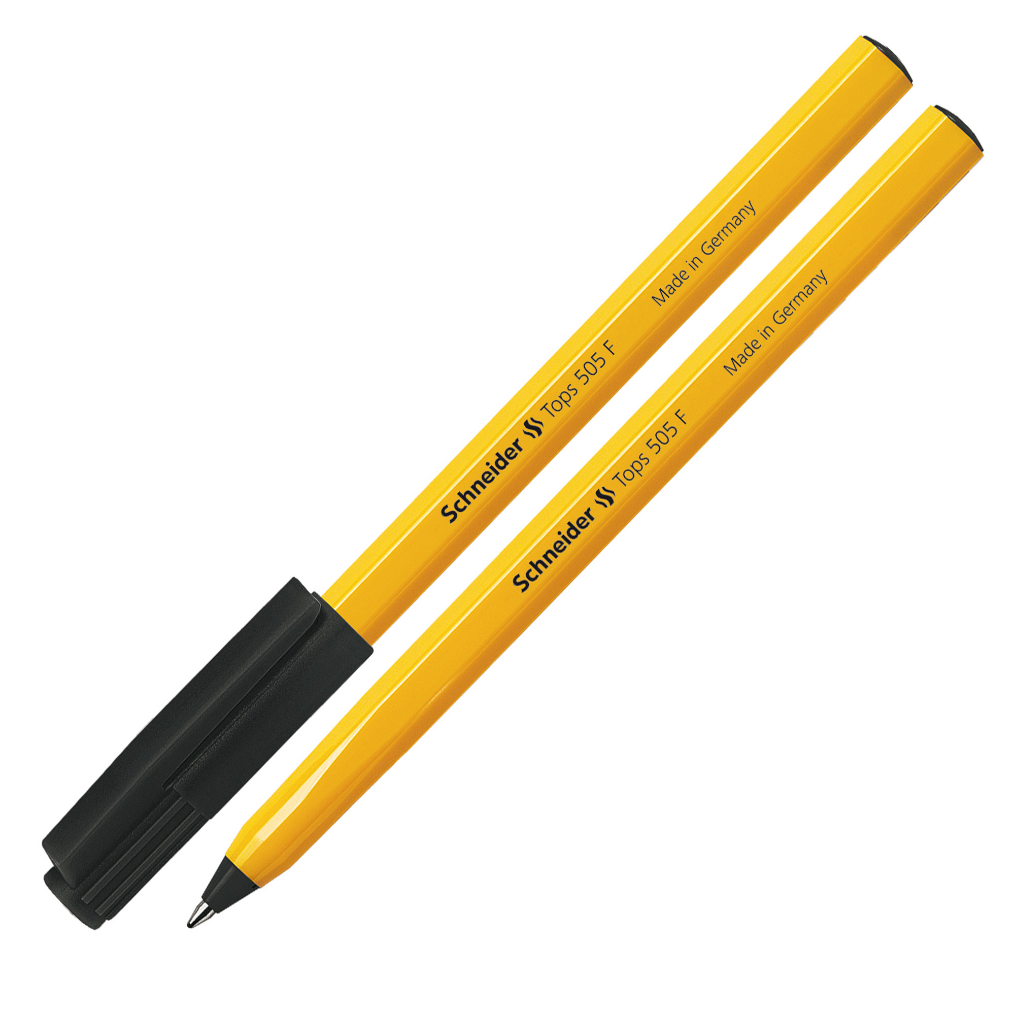 Penna a sfera con cappuccio Tops 505 - tratto 0,5mm - nero - Schneider