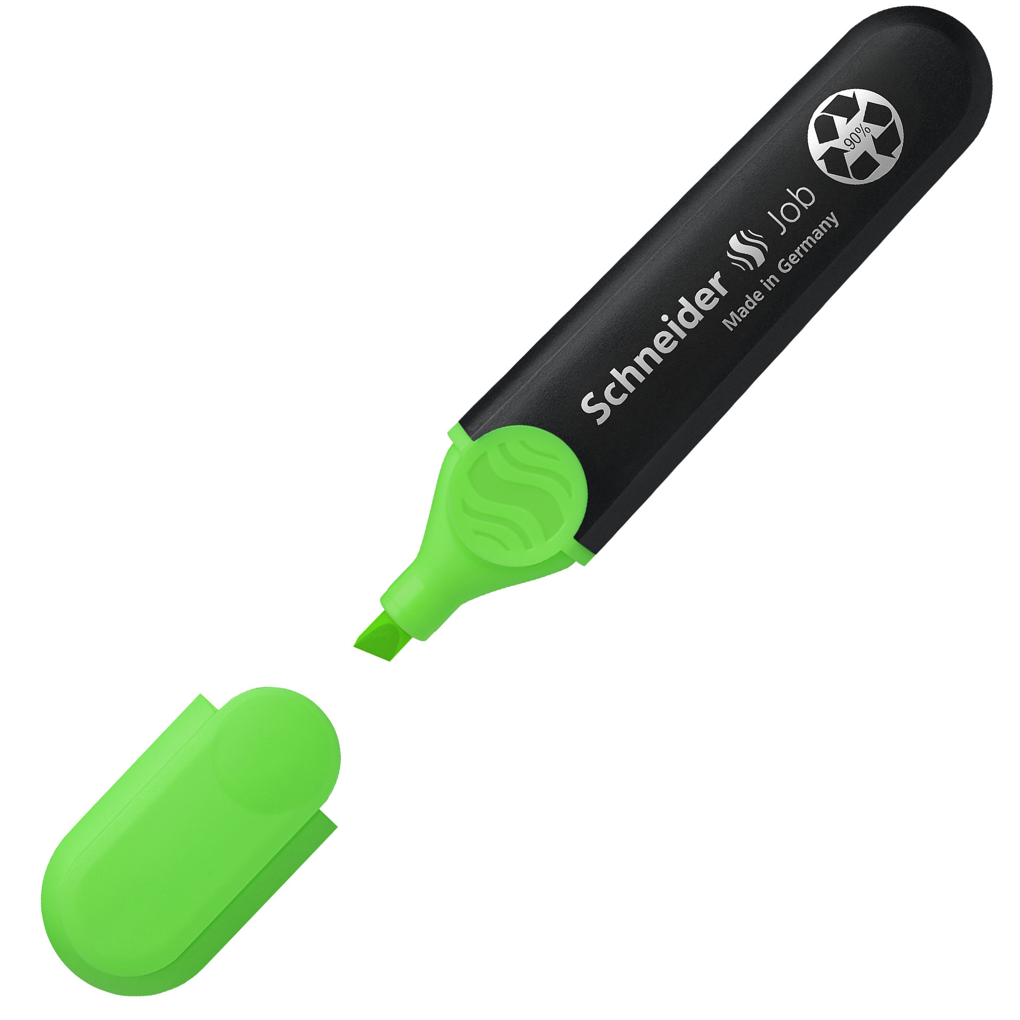 Evidenziatore Job - punta a scalpello - tratto da 1,0-5,0mm - colore verde - Schneider