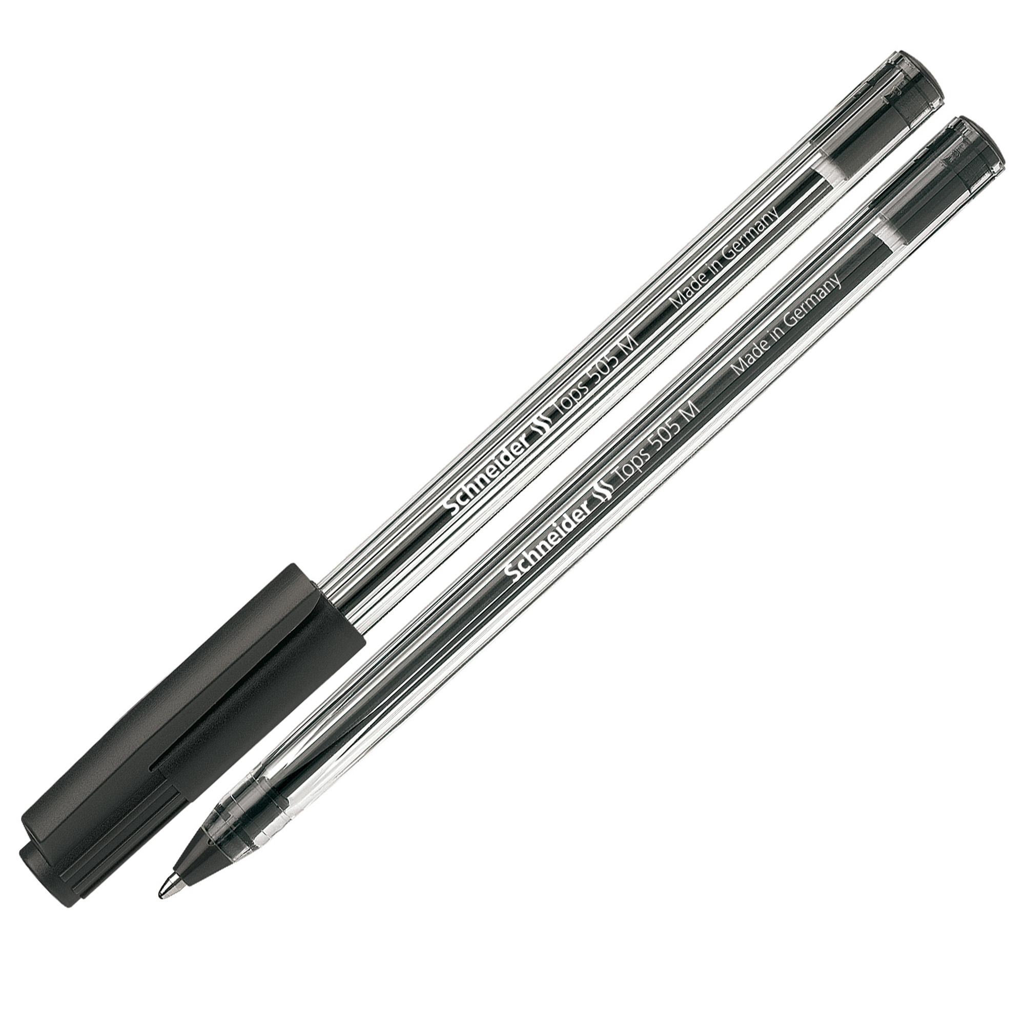 Penna a sfera con cappuccio Tops 505 - punta 0,7mm - nero - Schneider