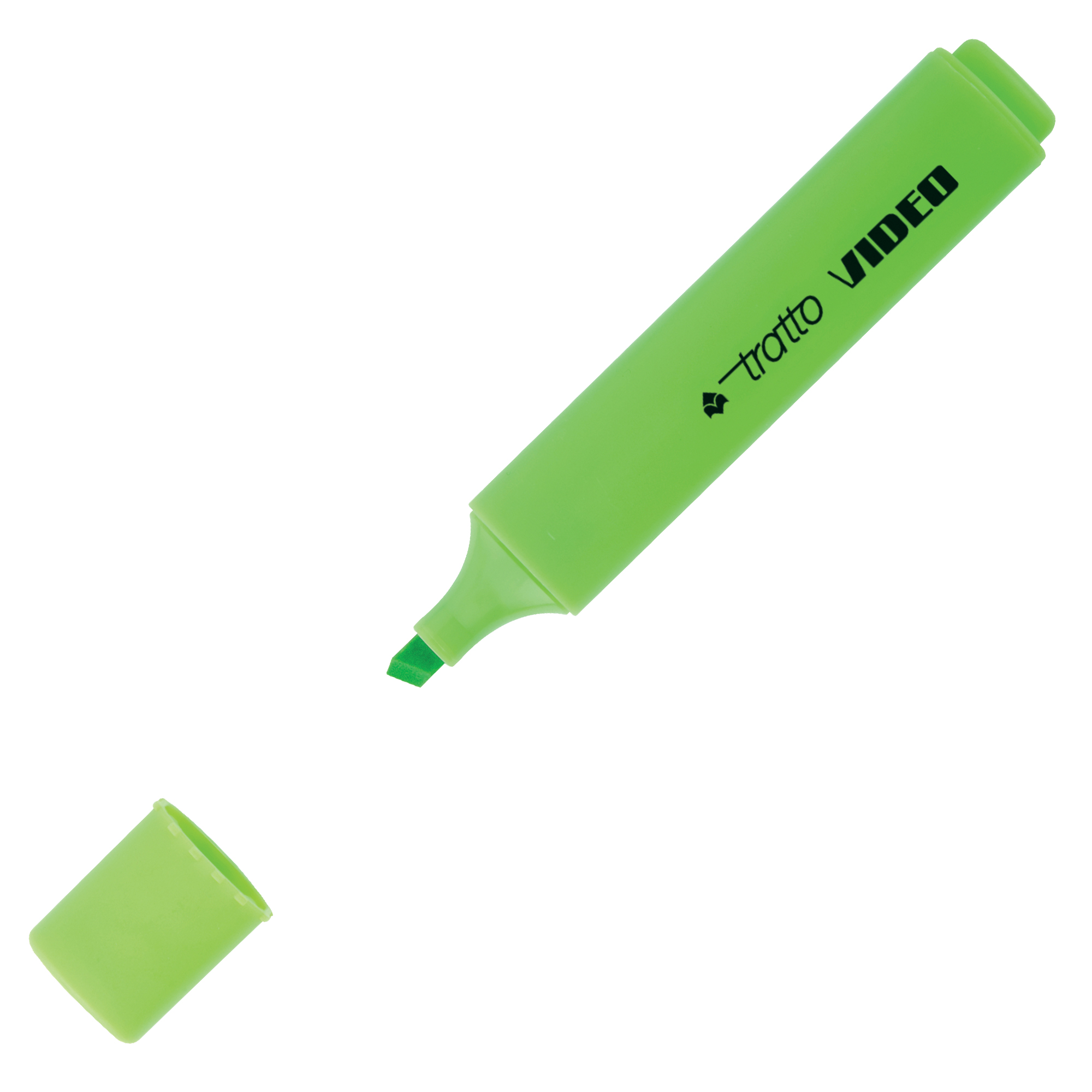 Evidenziatore Tratto Video - punta a scalpello - tratto da 1,0mm-5,0mm - verde - Tratto