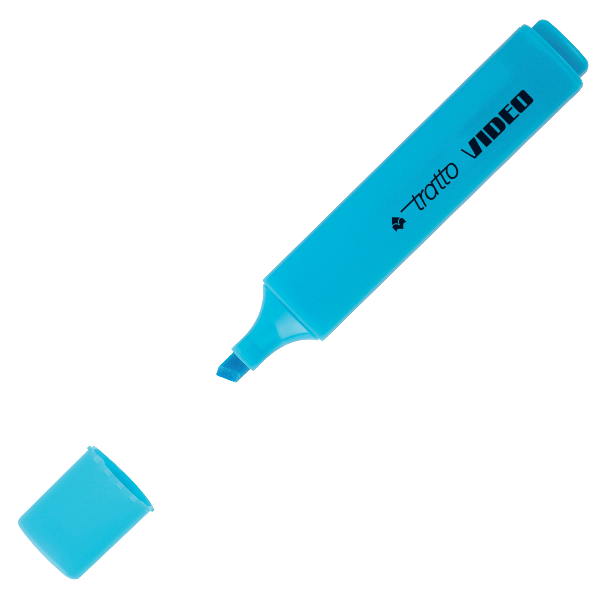 Evidenziatore Tratto Video - punta a scalpello - tratto da 1,0mm-5,0mm - azzurro - Tratto