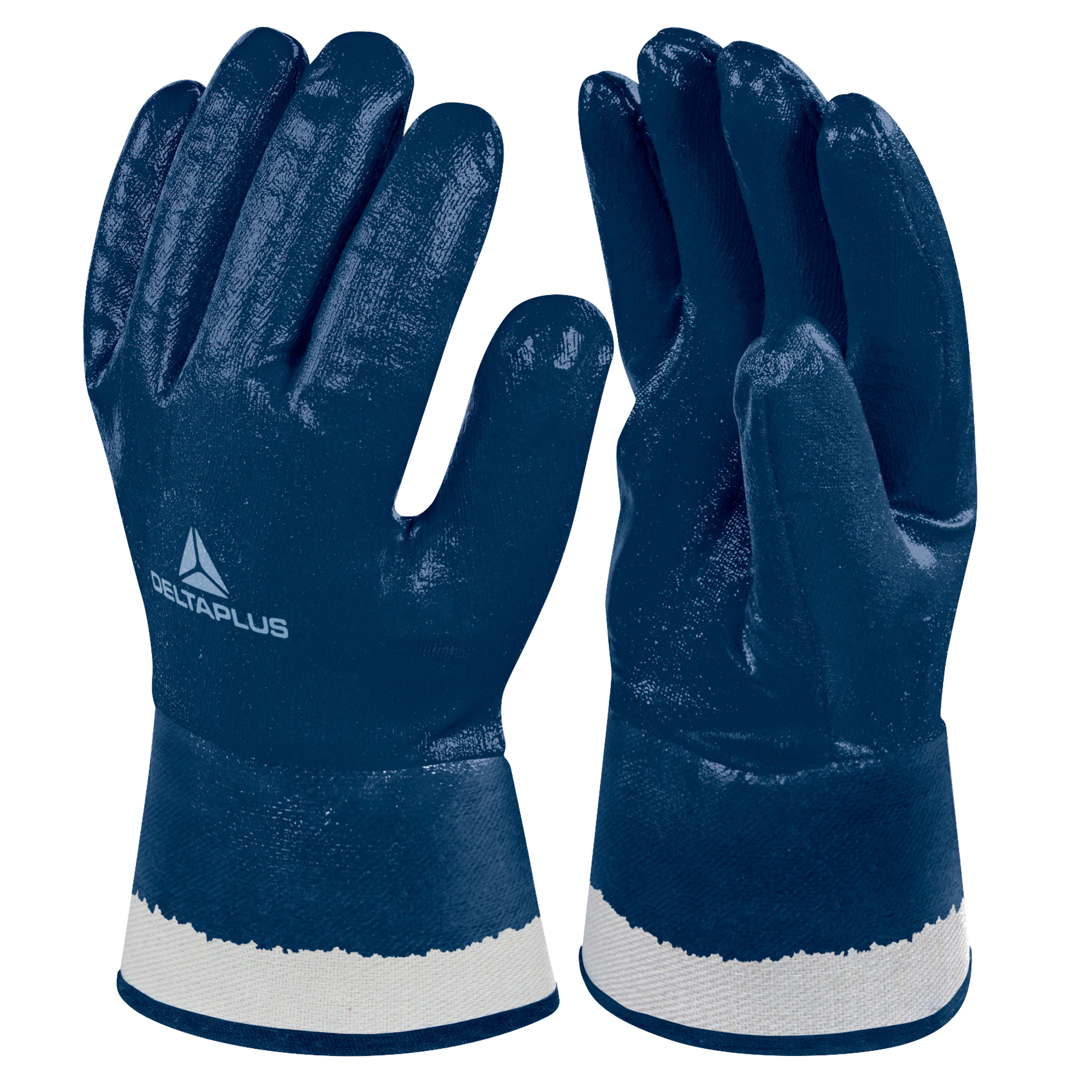 Guanti da lavoro pesante NI175 - nitrile - taglia 09 - blu - Deltaplus