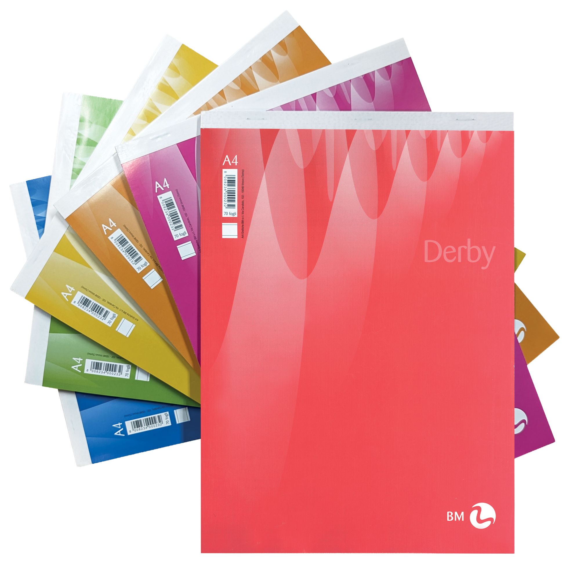 Blocco note Derby - 5mm - 80 x 120mm - 60gr - 70 fogli - BM