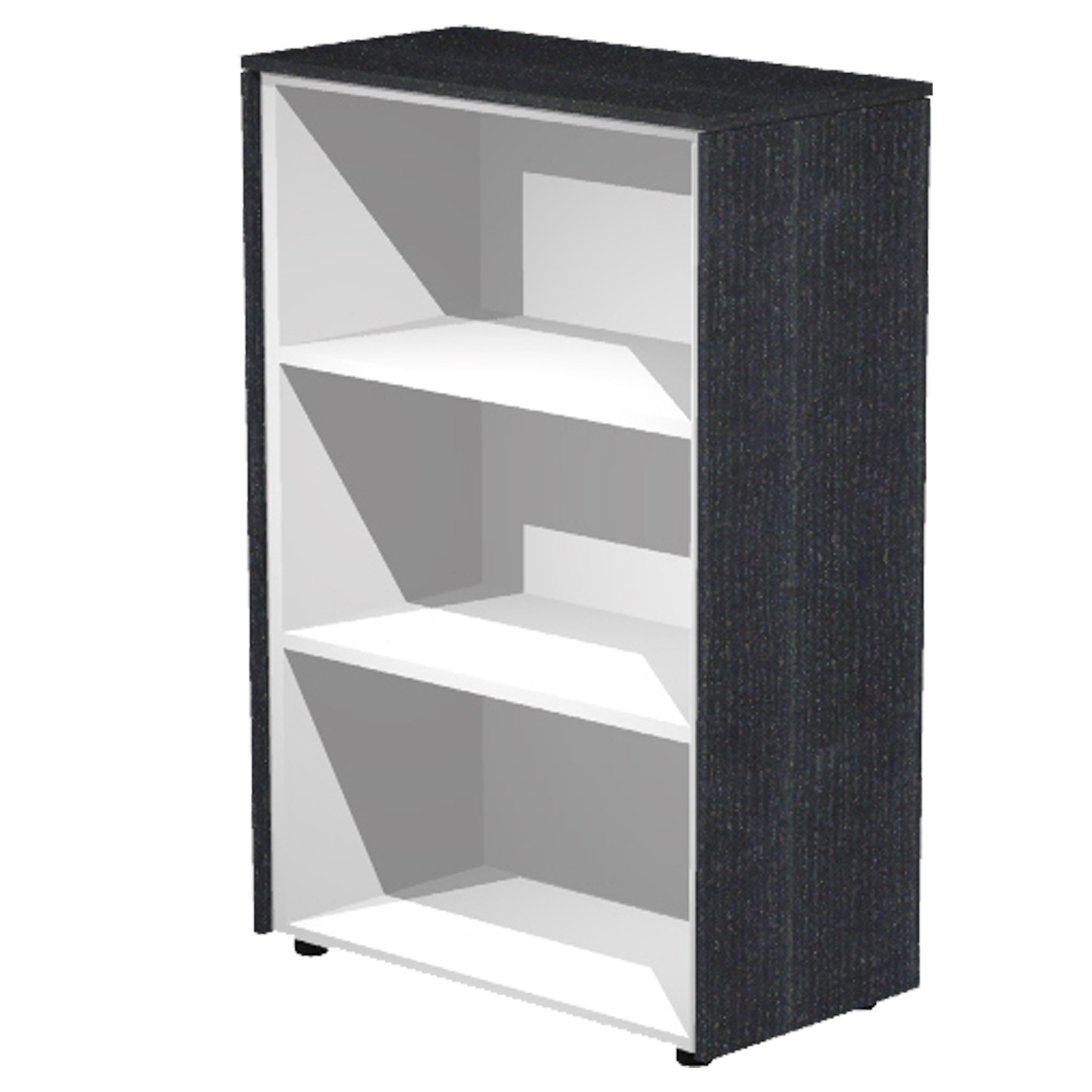 Mobile Prestige - medio a giorno - 82,8 x 43 x 119,8 cm - nero venato