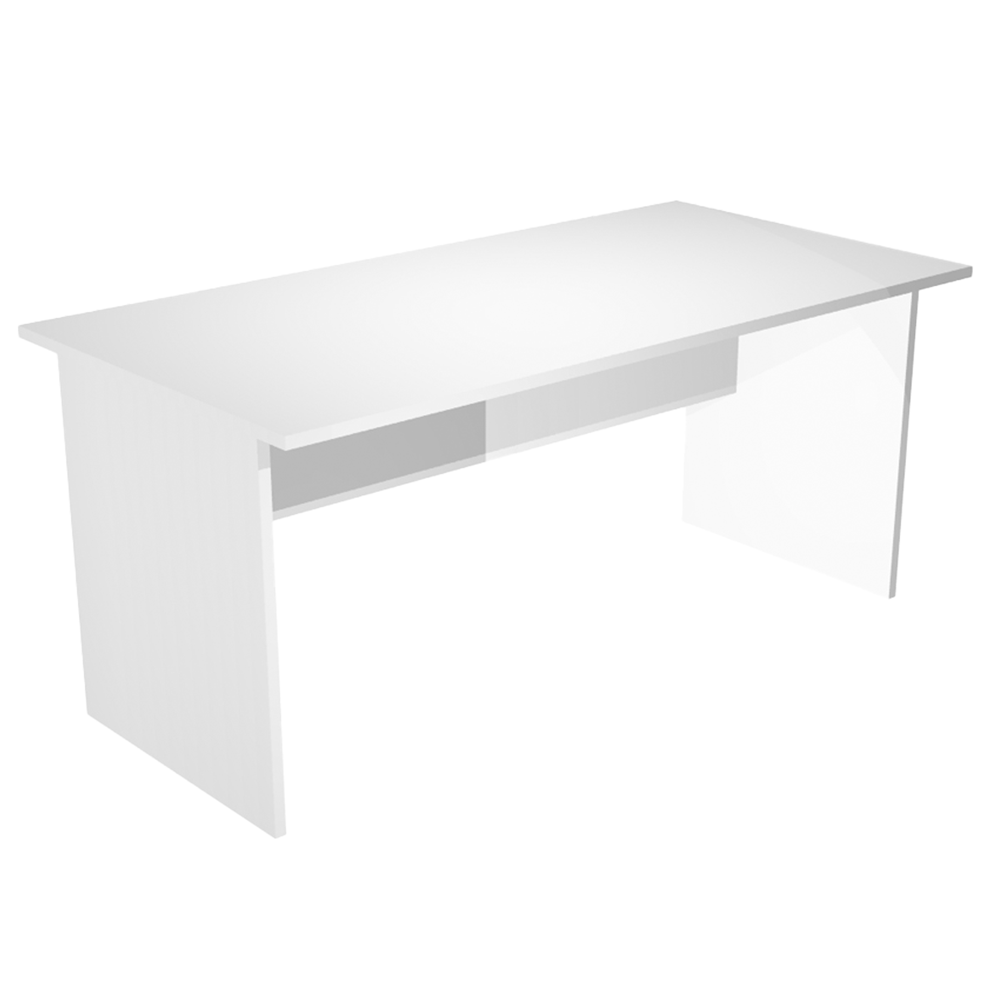 Scrivania Easy - lineare - 140 x 80 x 72 cm - bianco