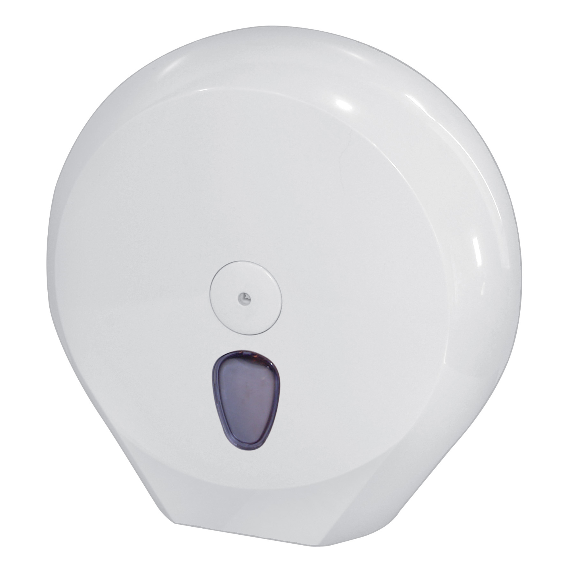 Dispenser carta igienica rotolo Maxi Jumbo - 33,5 x 12,8 x 33,5 cm - rotolo diametro 29 cm - bianco - Mar Plast