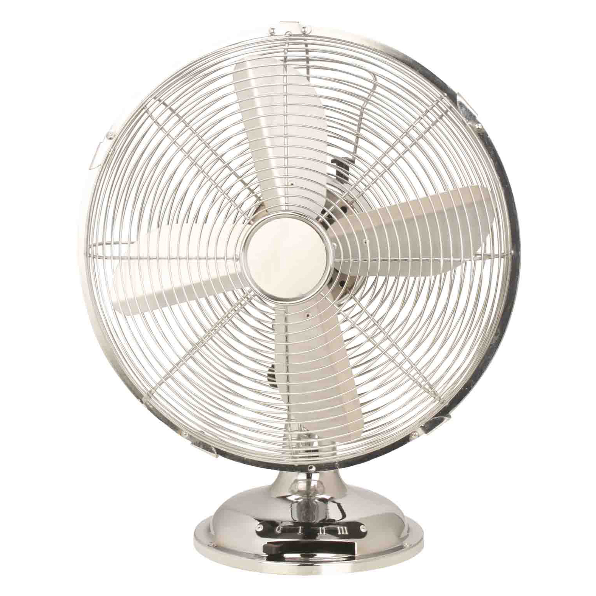 Ventilatore Cromo da tavolo - pala diametro 30 …
