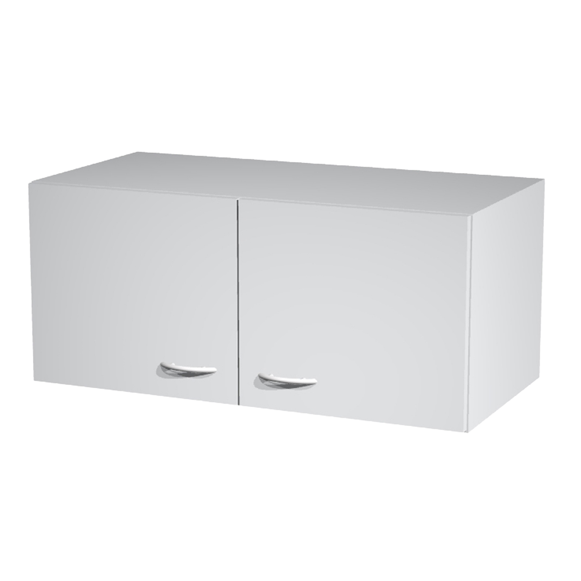 Sopralzo per armadi modulari - a 2 ante - 90 x 45,8 x 40 cm - grigio - Artexport