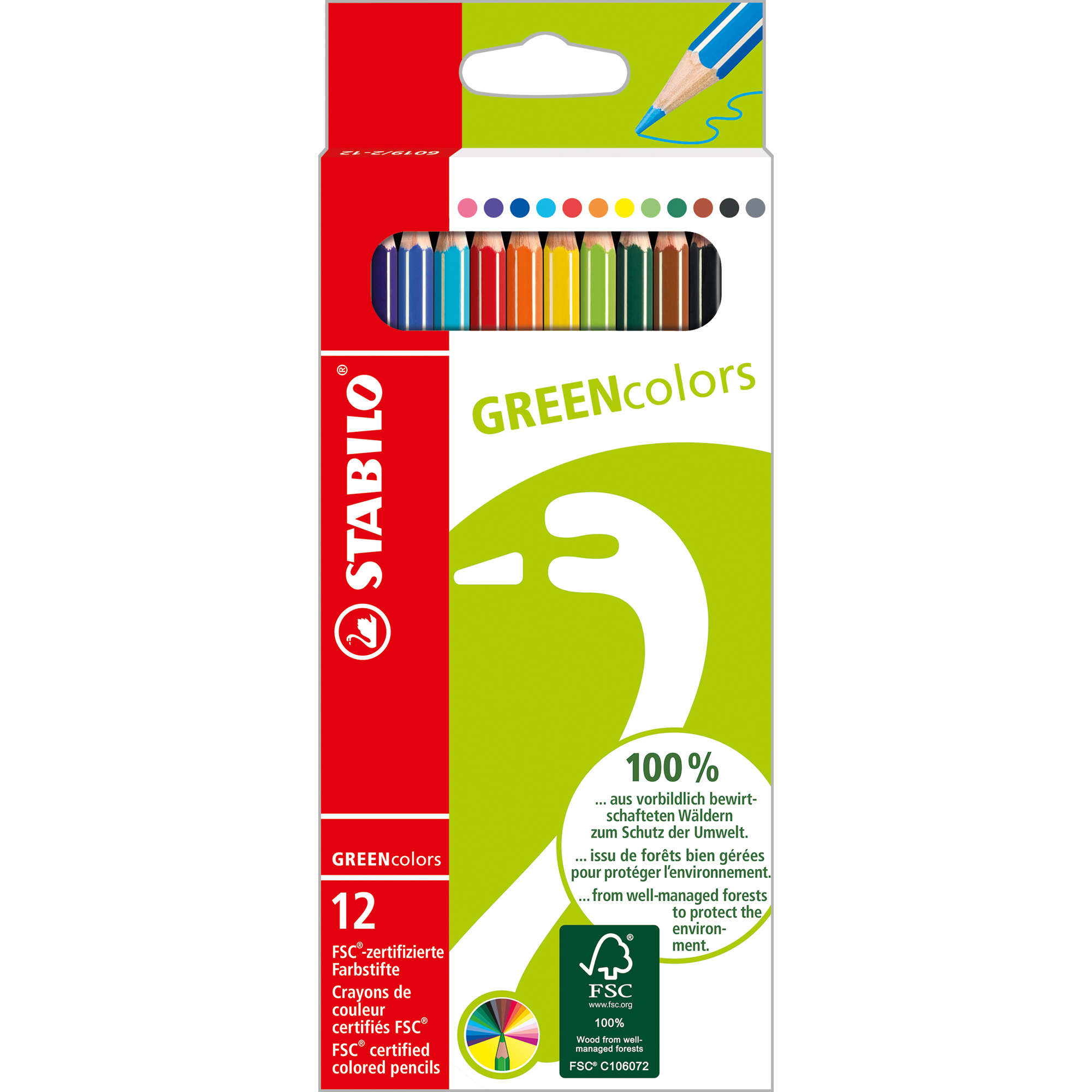 Pastelli colorati GreenColors - diametro mina 2,5 mm …